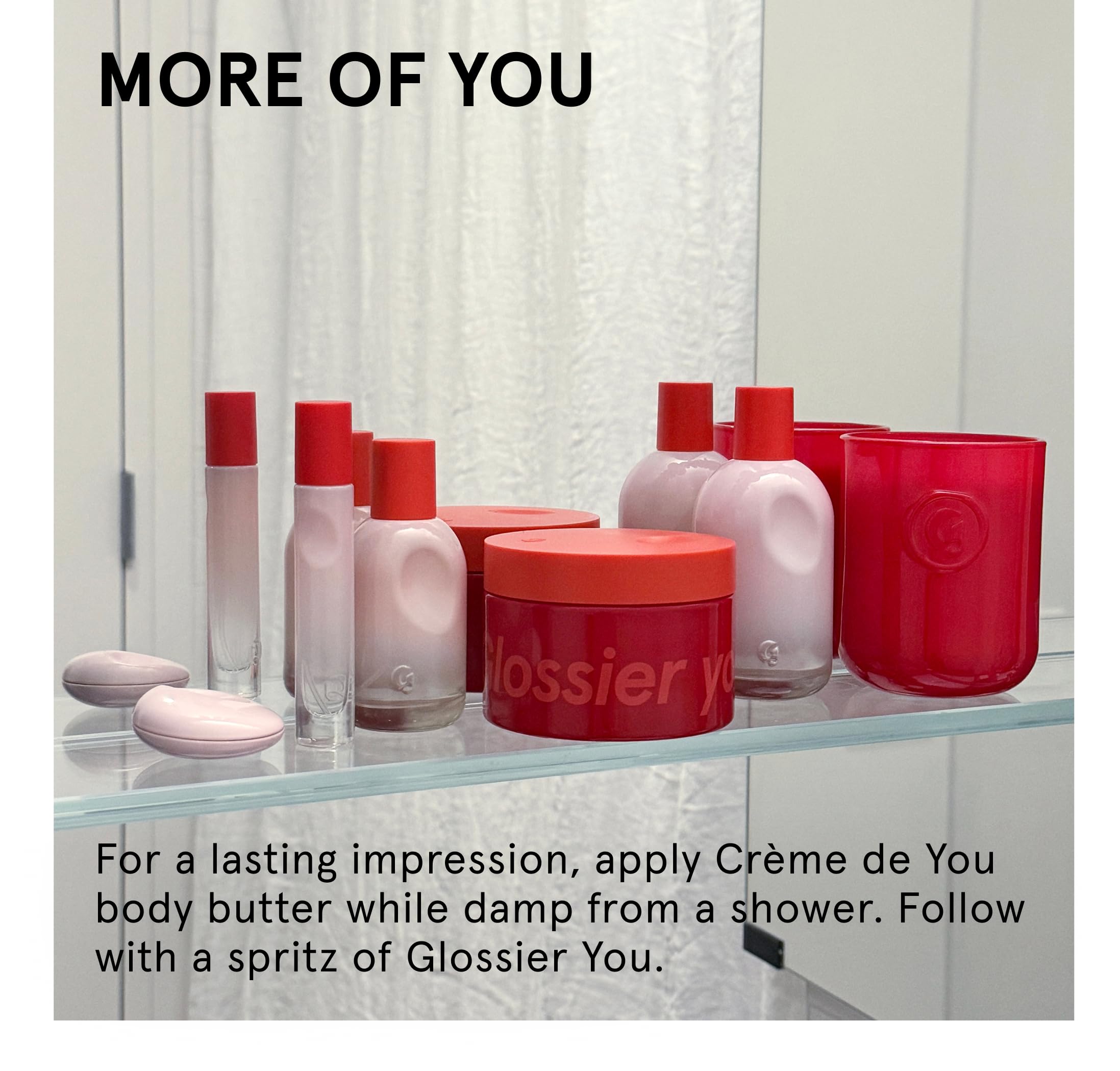 Glossier You Eau de Parfum - Unisex Fragrance for Men & Women, Skin-Scent Enhancer Smells Different on Everyone - Musky, Warm & Spicy Perfume with Pink Pepper, Iris & Ambrox Base Notes, 50ml Glossier Au supplements