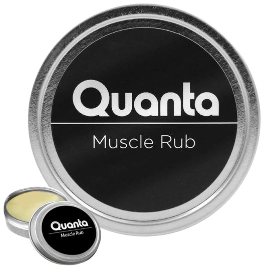 Quanta Muscle Rub - Coconut Oil, Vitamin E, Arnica, Ginger Root, Turmeric & Lavender – 1 oz QuantaAU supplements