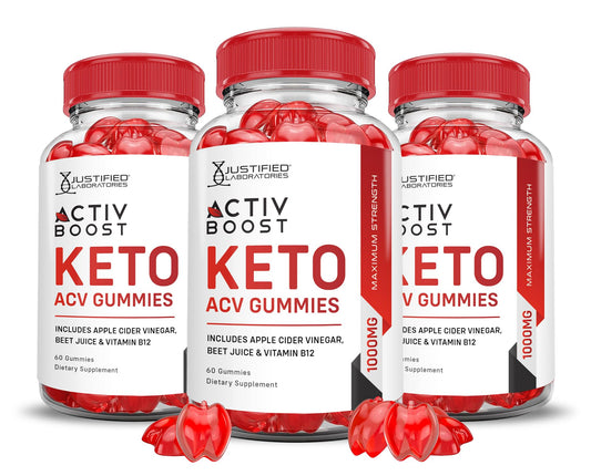 (3 Pack) Activboost Keto ACV Gummies Advanced Formula 1000MG Active Boost Justified LaboratoriesAU supplements