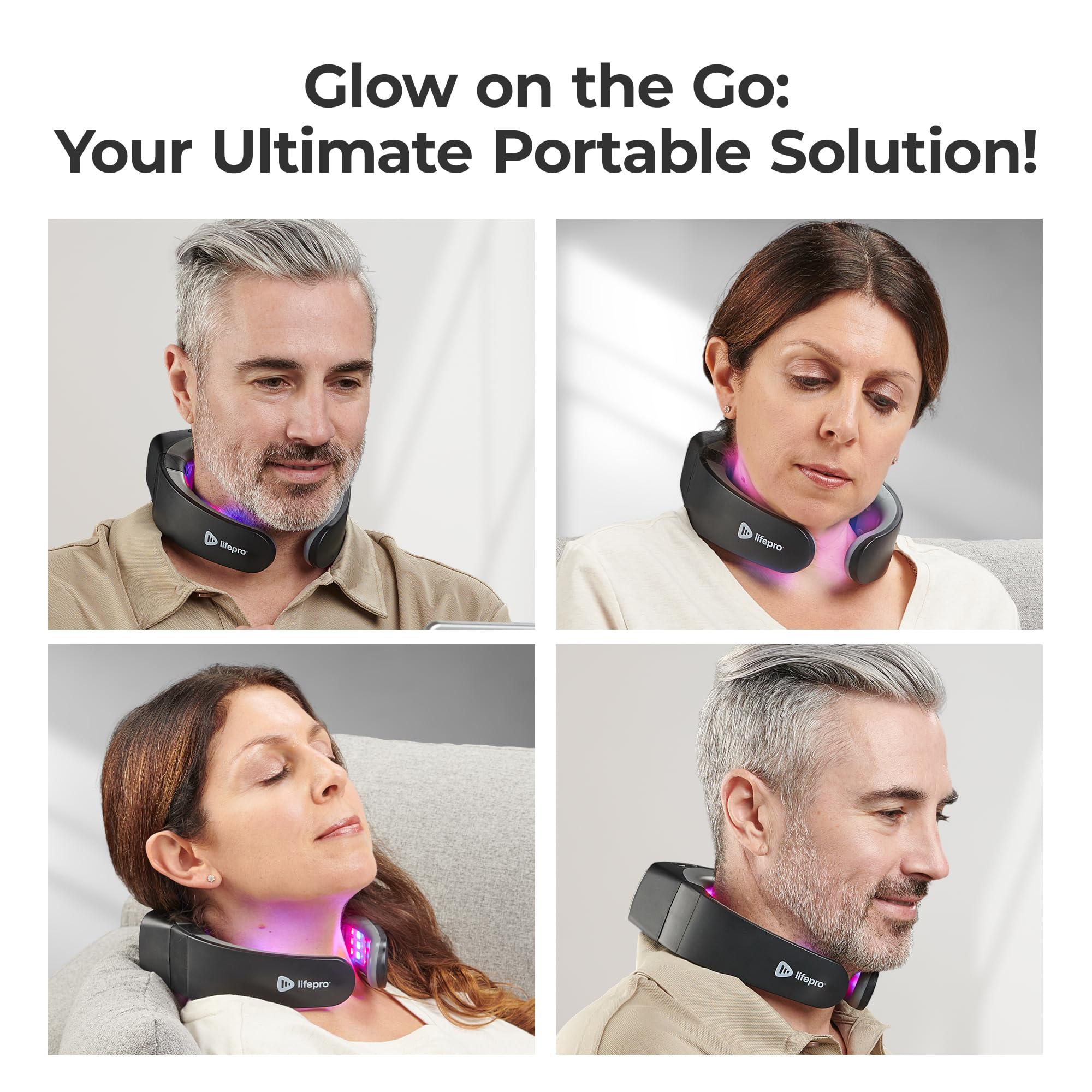 Lifepro Red Light Therapy for Neck - Compact & Rechargeable Red Light Therapy Device- On-The-Go LifePro Au supplements