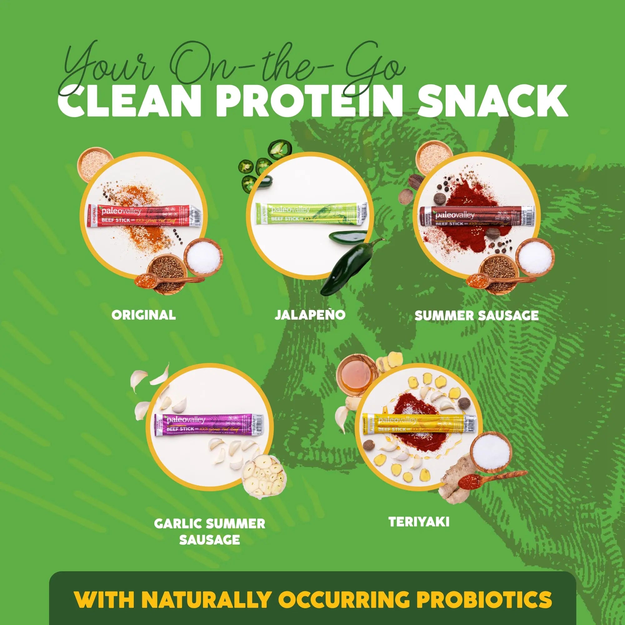 Paleovalley 100% Grass Fed Beef Sticks - Delicious Gluten Free Beef Snack - High Protein Keto Friendly, 40 Count Variety Pack Paleovalley Au supplements