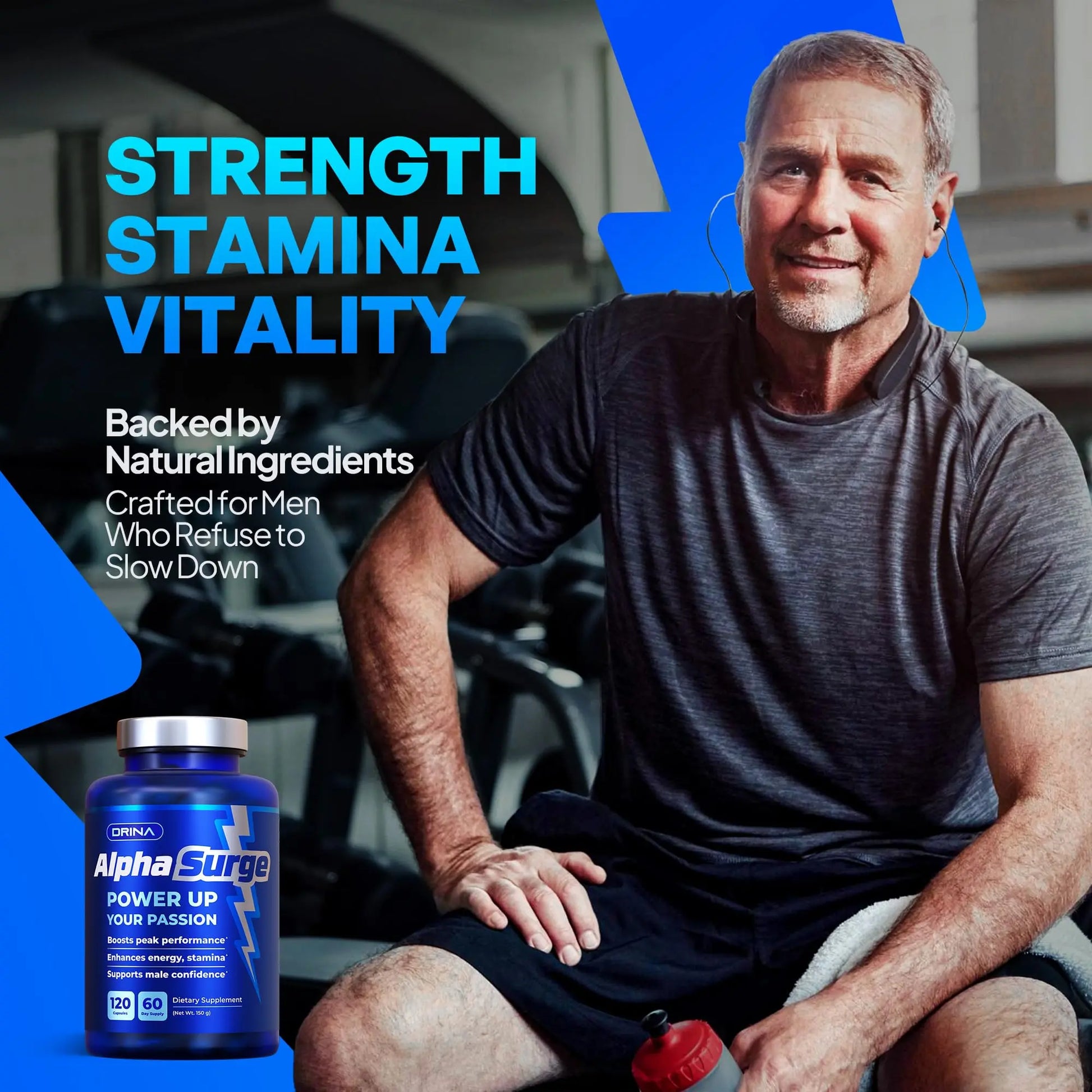 Pills for Men Fast Acting - Male Enhancing Supplement Testosterone Booster - Blood Flow, Libido, Size, Girth, Hardness, Stamina, Enlargement, Growth - Natural Performance Enhancer - 2 Month Supply DRINA Au supplements