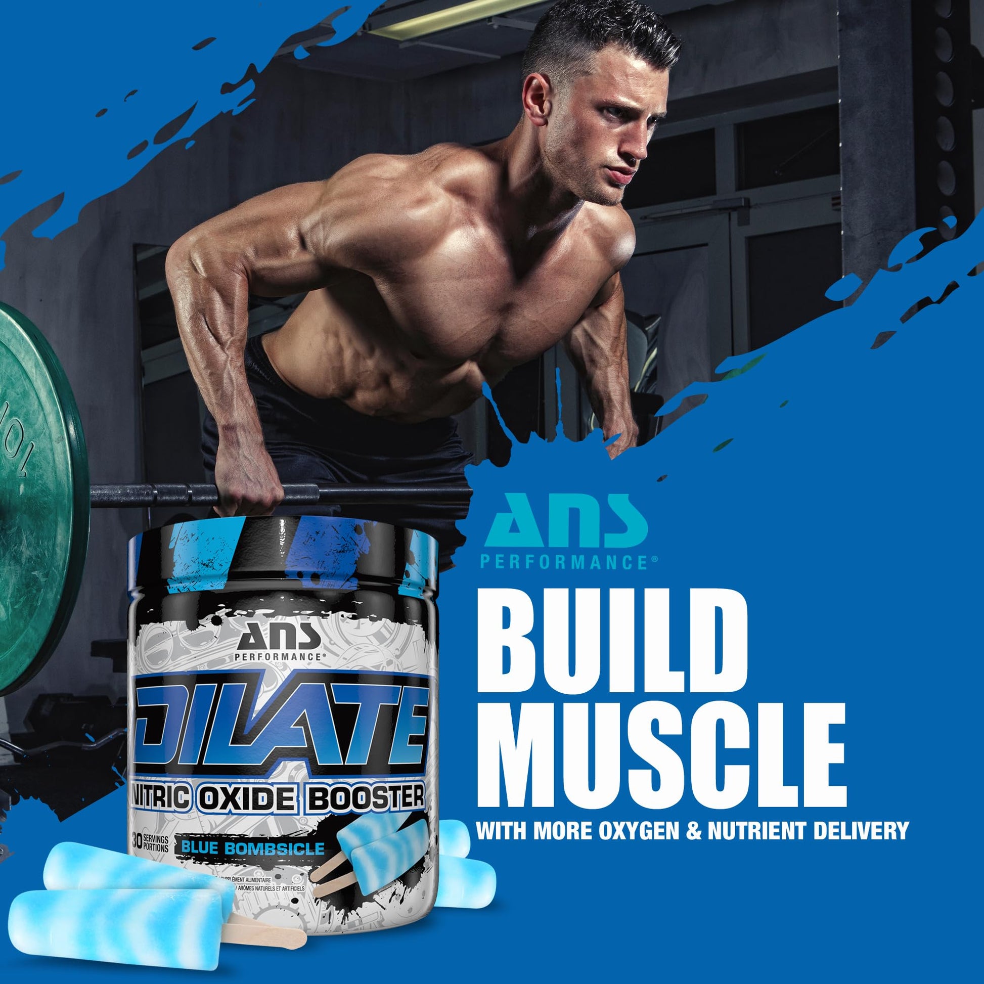 ANS Performance Dilate Pump PreWorkout Powder - Dietary Supplement - Maximizes ANS Performance Au supplements