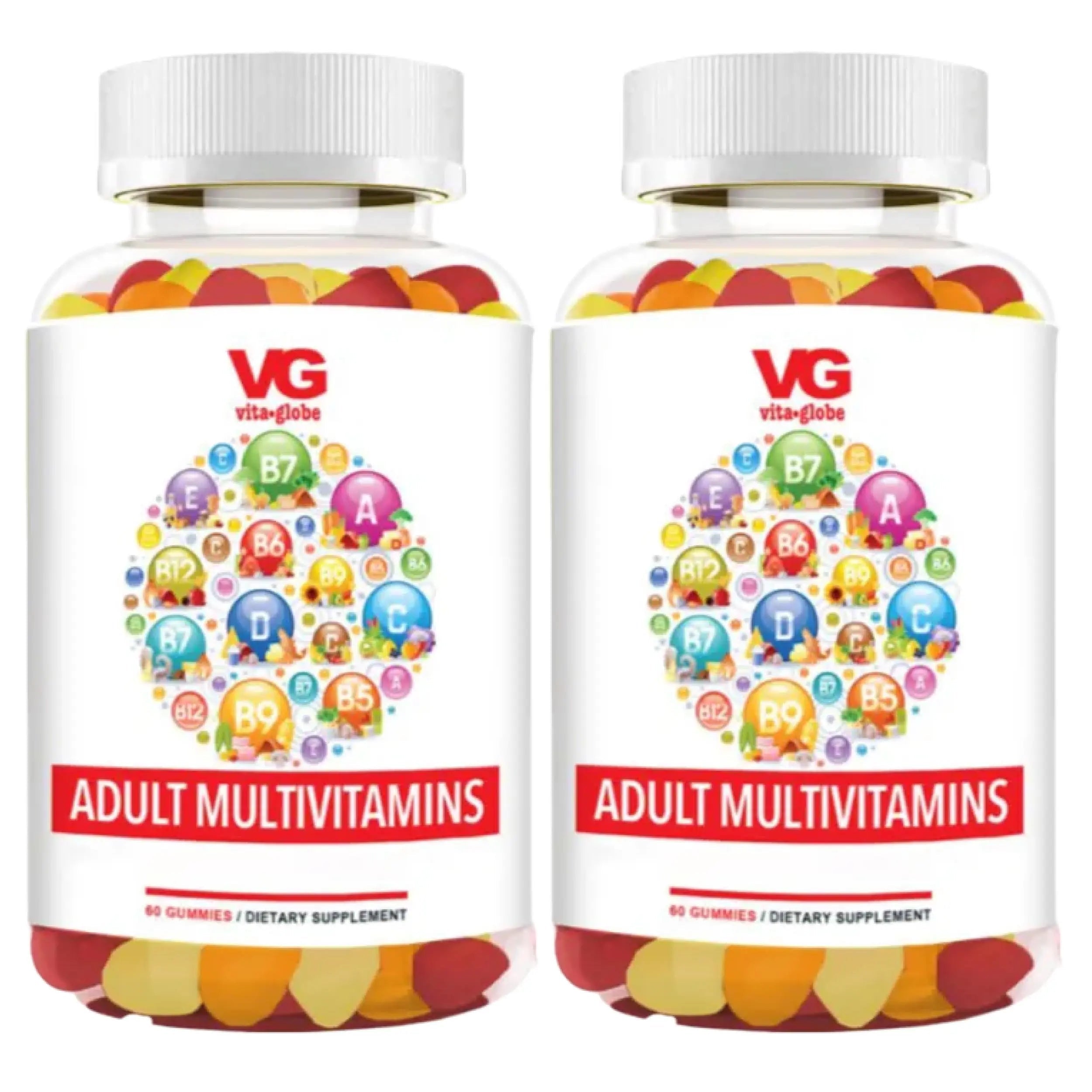 VITA GLOBE Adult Multivitamin Gummies – 9 Daily Vitamins with C, D, E, B6, B12, Folate & Biotin | Delicious Juicy Trio Orange VITA GLOBE Au supplements