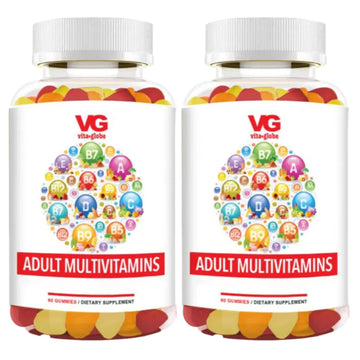 VITA GLOBE Adult Multivitamin Gummies – 9 Daily Vitamins with C, D, E, B6, B12, Folate & Biotin | Delicious Juicy Trio Orange VITA GLOBE Au supplements