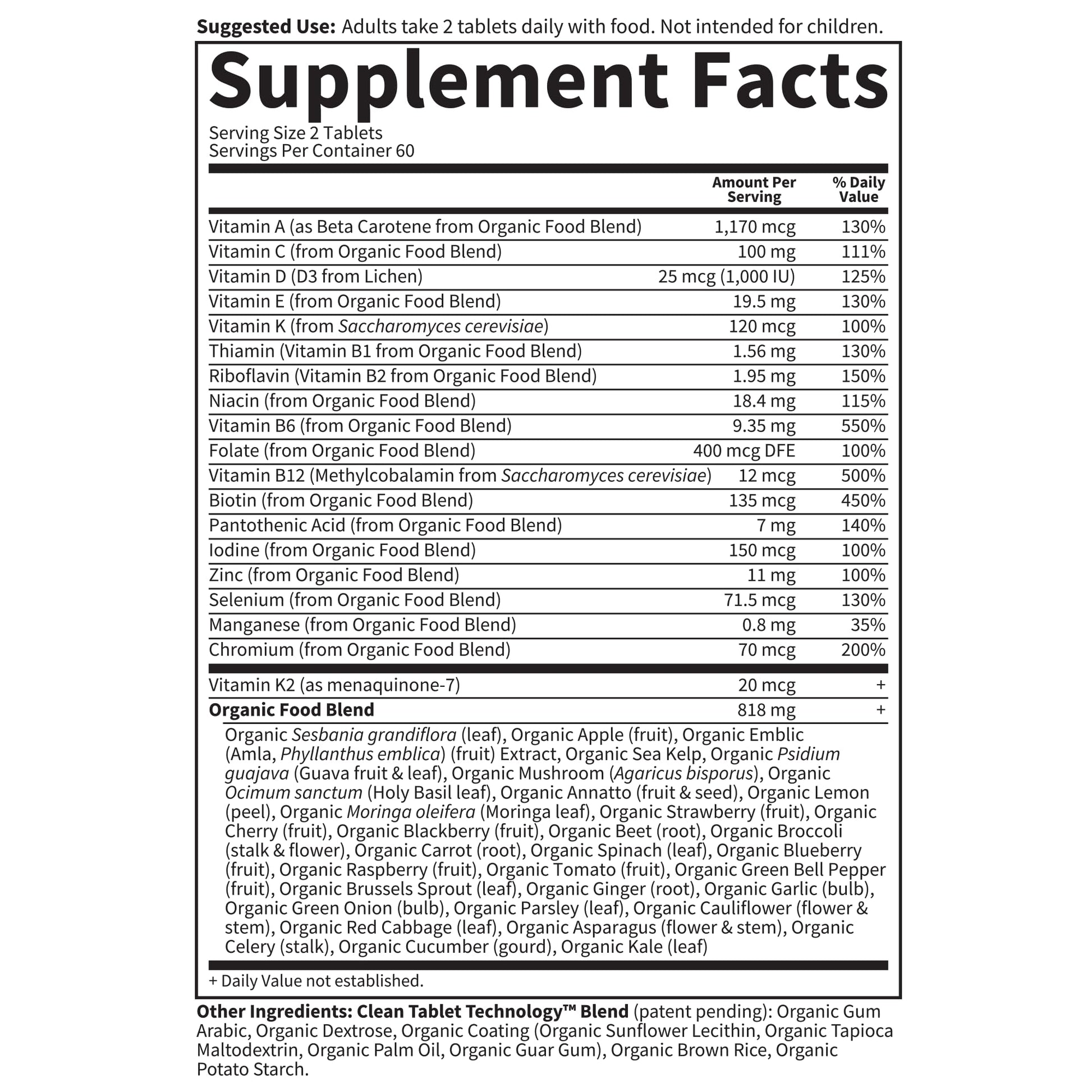 Garden of Life Organics Whole Food Multivitamin for Men, 120 Tablets, Vegan Mens Vitamins and Minerals for Health and Well-Being, Certified Organic Vegan Multi Garden of Life Au supplements