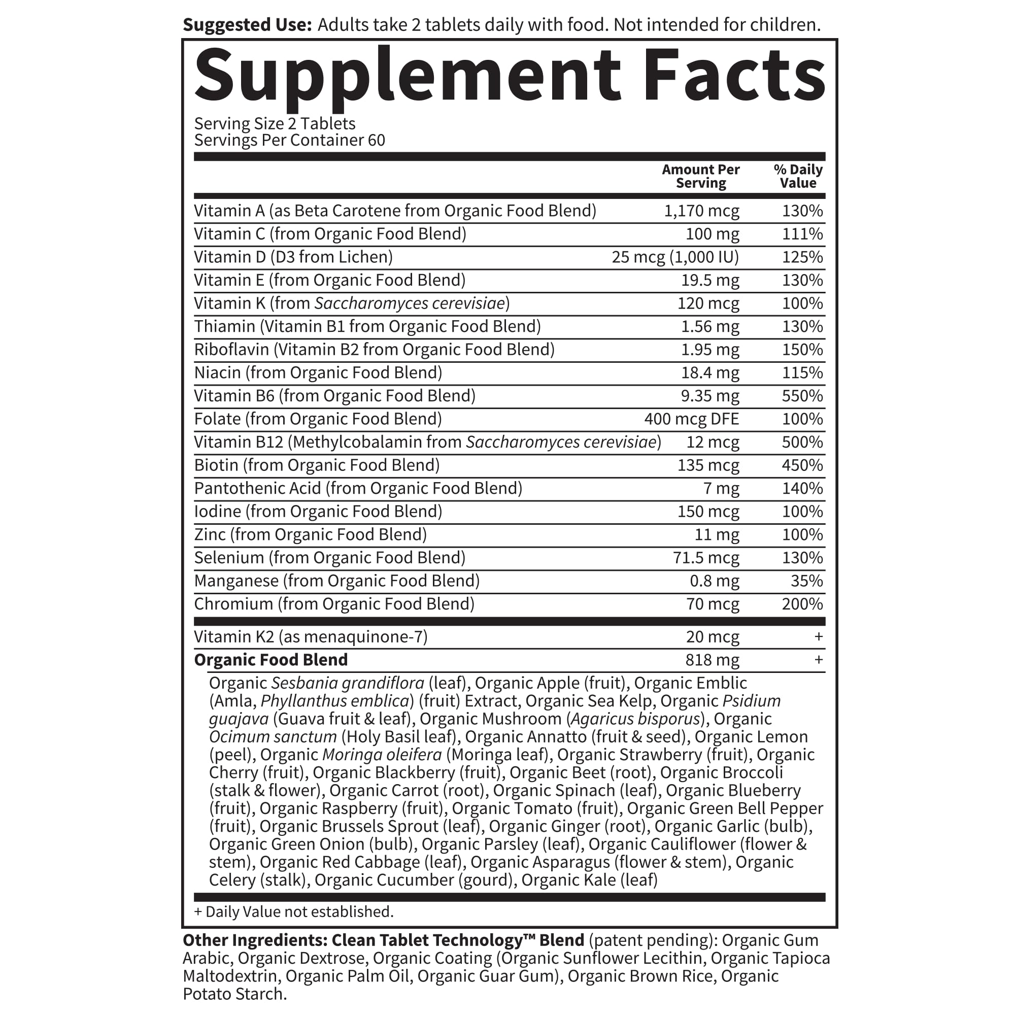 Garden of Life Organics Whole Food Multivitamin for Men, 120 Tablets, Vegan Mens Vitamins and Minerals for Health and Well-Being, Certified Organic Vegan Multi Garden of Life Au supplements