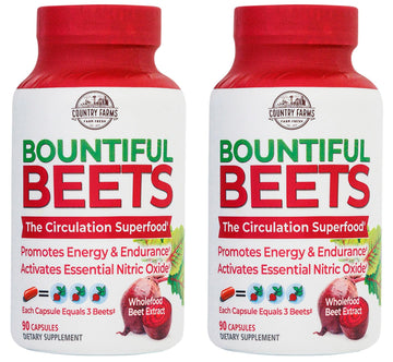 COUNTRY FARMS Bountiful Beets Root Capsules, Wholefood Beet Extract Superfood COUNTRY FARMS Au supplements