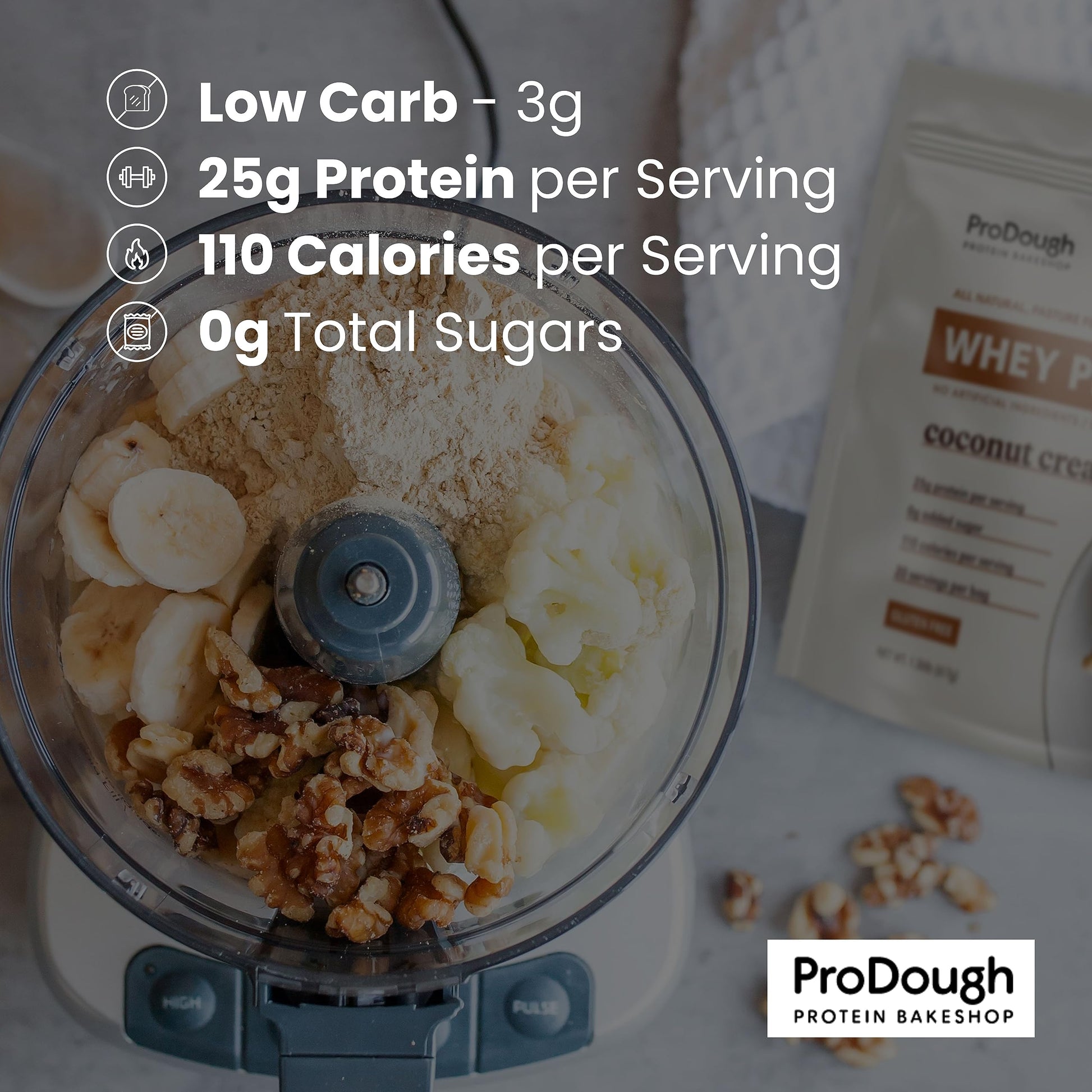 ProDough Gourmet Whey Isolate Hydrolized Protein Powder for Shake Mix- Easy Digest ProDough Protein Bakeshop Au supplements