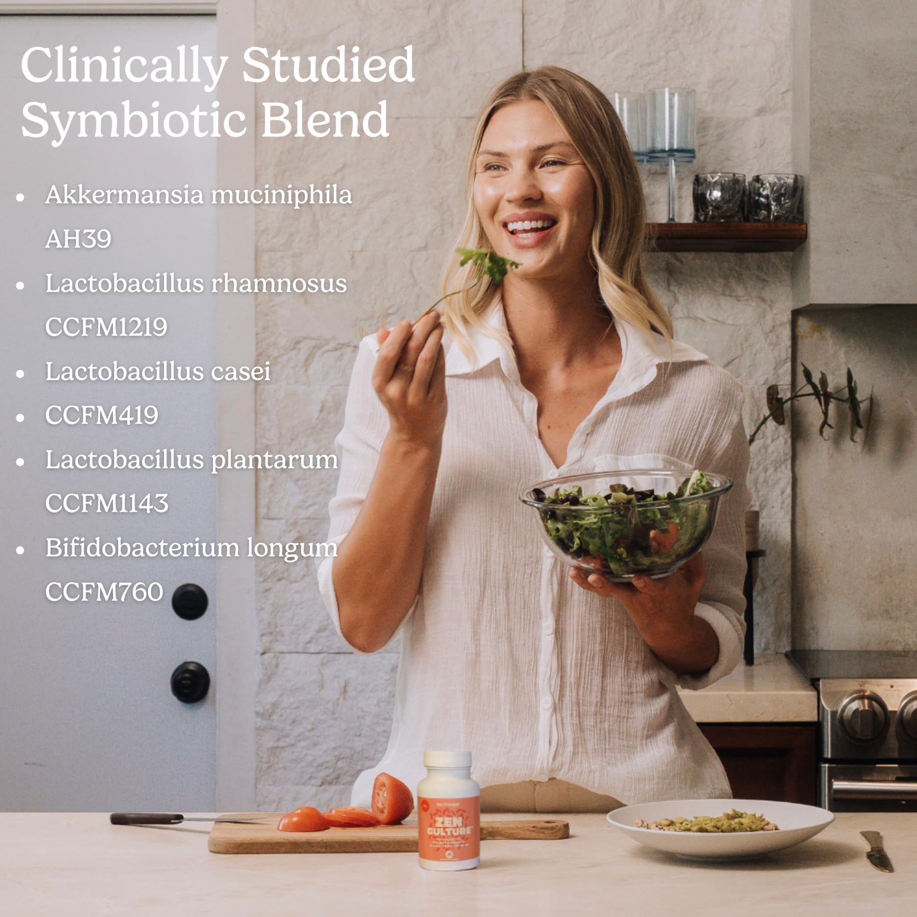 Zen Principle Zenculture™ – 4-in-1 Synbiotic Supplement (Probiotic + Prebiotic + Postbiotic + Digestive Enzymes) with CoreBiome®. Anti Bloating, Immune & Brain-Gut Health. 120 Capsules Zen Principle Au supplements