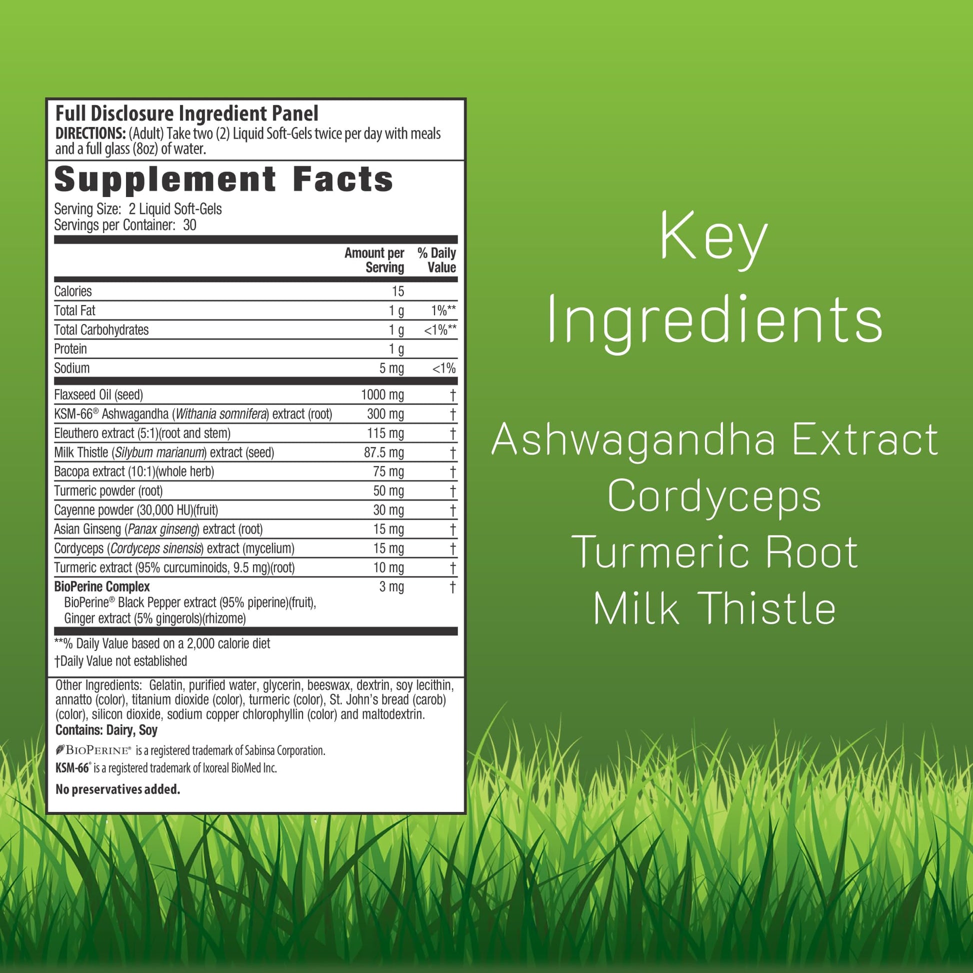 Irwin Naturals Extra Strength Ashwagandha - 60 Liquid Softgels - Helps Boost Physical & Mental Performance - with Turmeric & Milk Thistle Irwin Naturals Au supplements