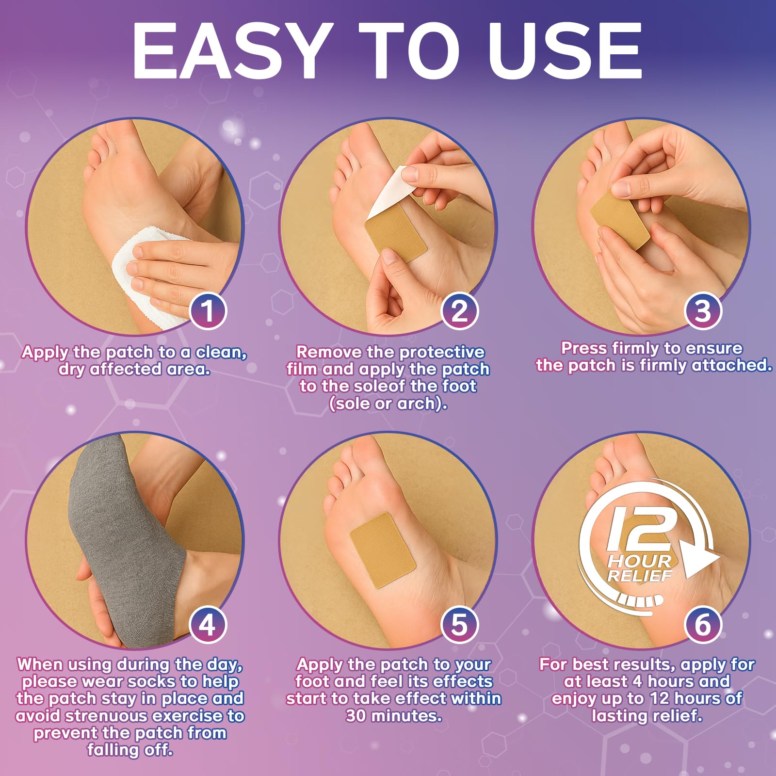Mosconly Plantar Fasciitis Relief 14 Pcs, Natural Heel Discomfort Relief for Plantar Fasciitis, 12 Hour Maximum Strength Deep Hot, Soothing of Joint Soreness for Heel Discomfort Mosconly Au supplements