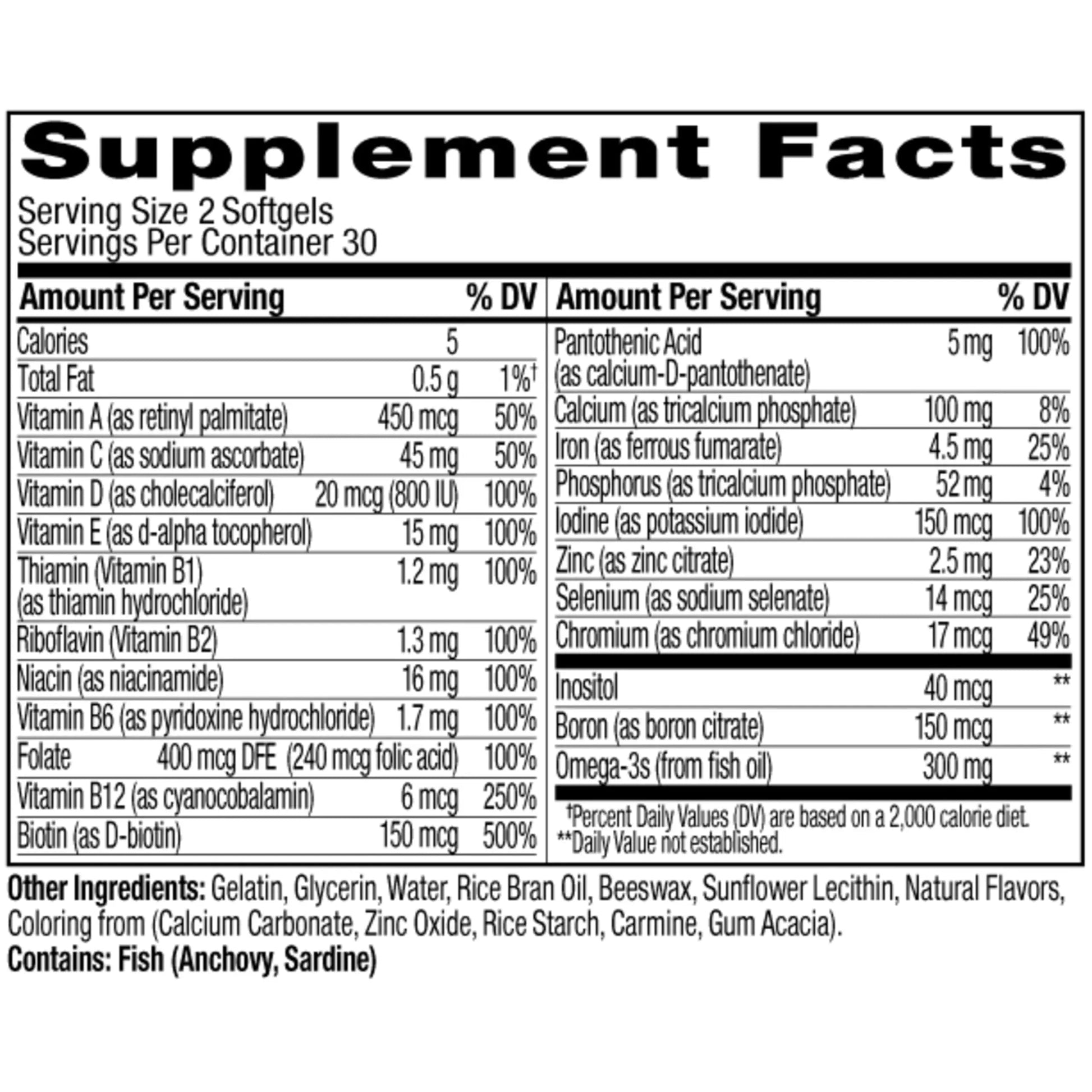 OLLY Ultra Women's Multi Softgels, Overall Health and Immune Support, Omega-3s, Iron, Vitamins A, D, C, E, B12, Daily Multivitamin OLLY Au supplements