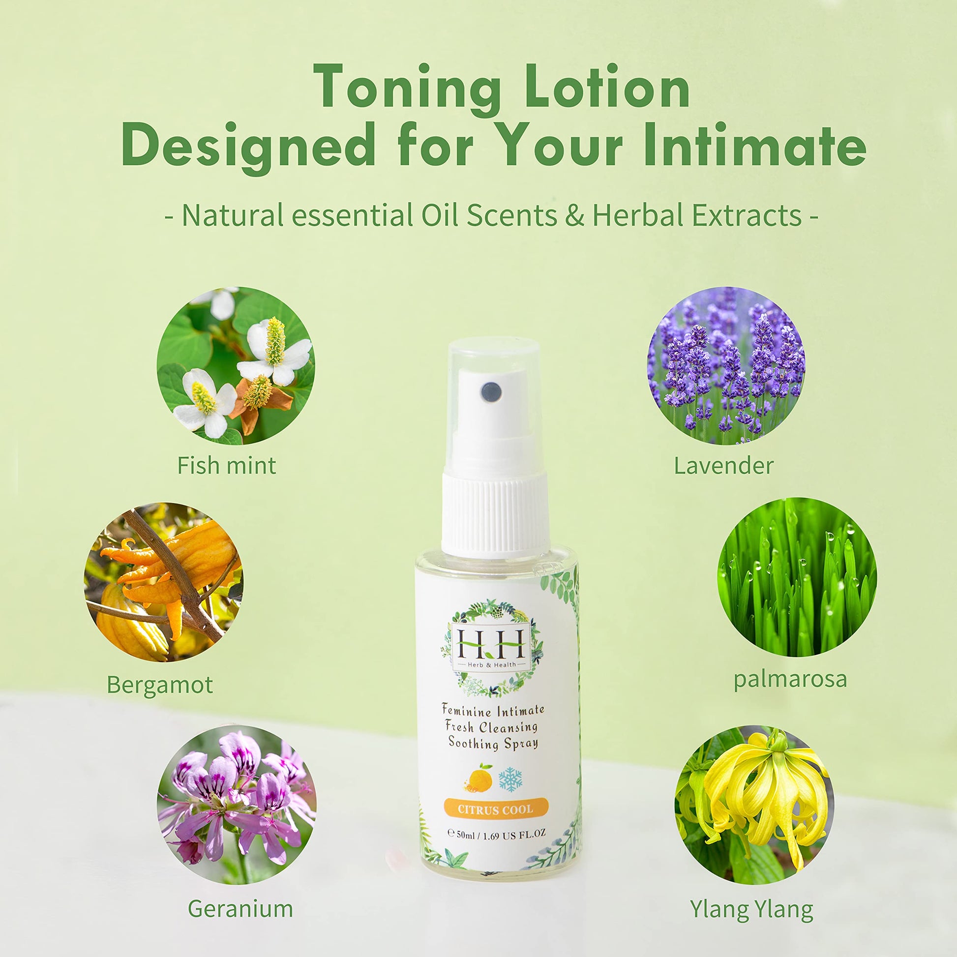 HH Herb&Health Feminine Deodorant Spray - Natural Essential Oil Intimate Soothing Mist - Floral HH Herb & Health Au supplements