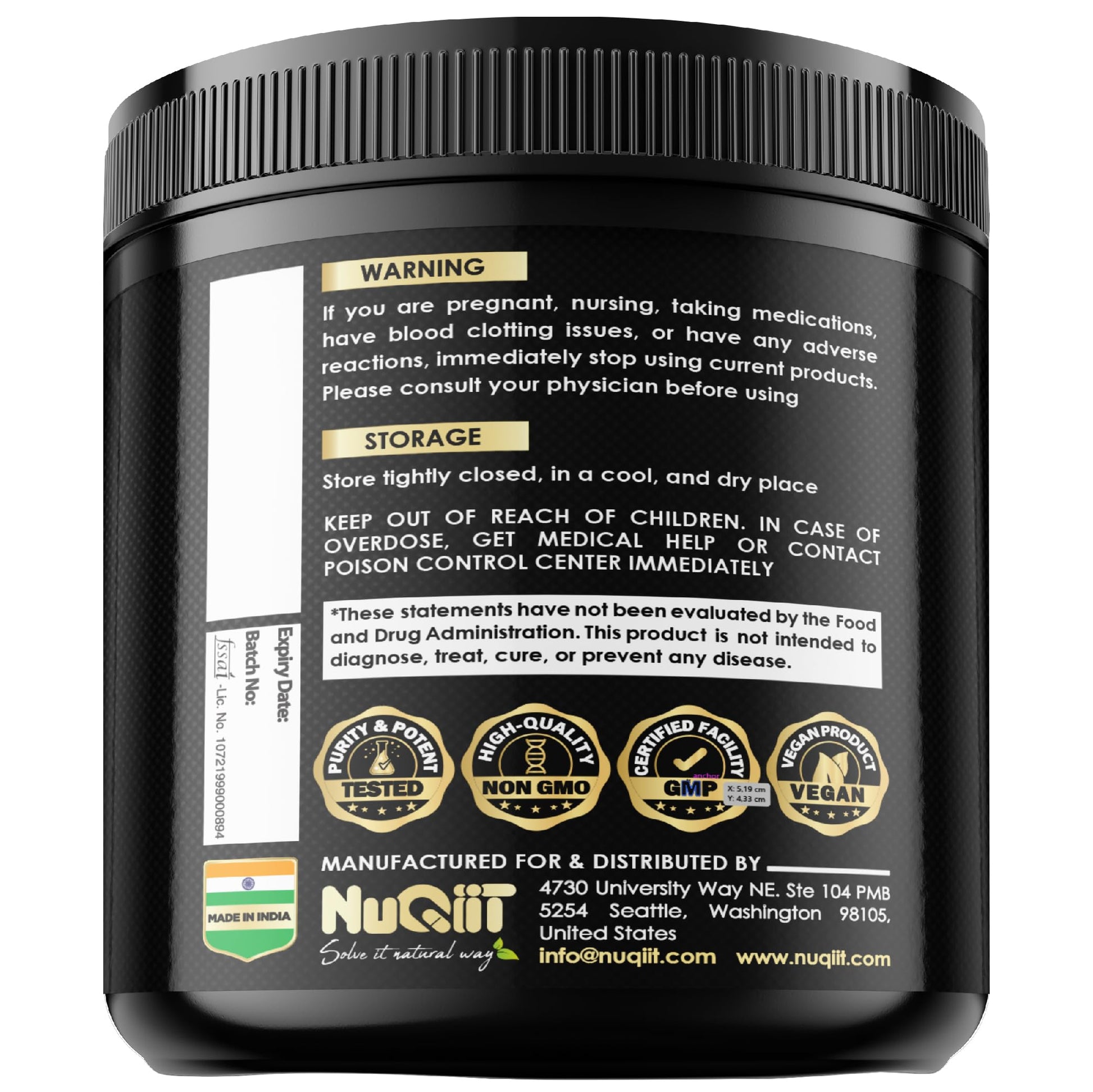 Red Vine Leaf Extract 15000mg Beet Root 3000mg Organic Green Tea 3000mg Supplement & More - Support Heart Health, Strength, Immune System & Body Management - 120 Vegan Capsules for 2-Month Supply NUQIIT Au supplements