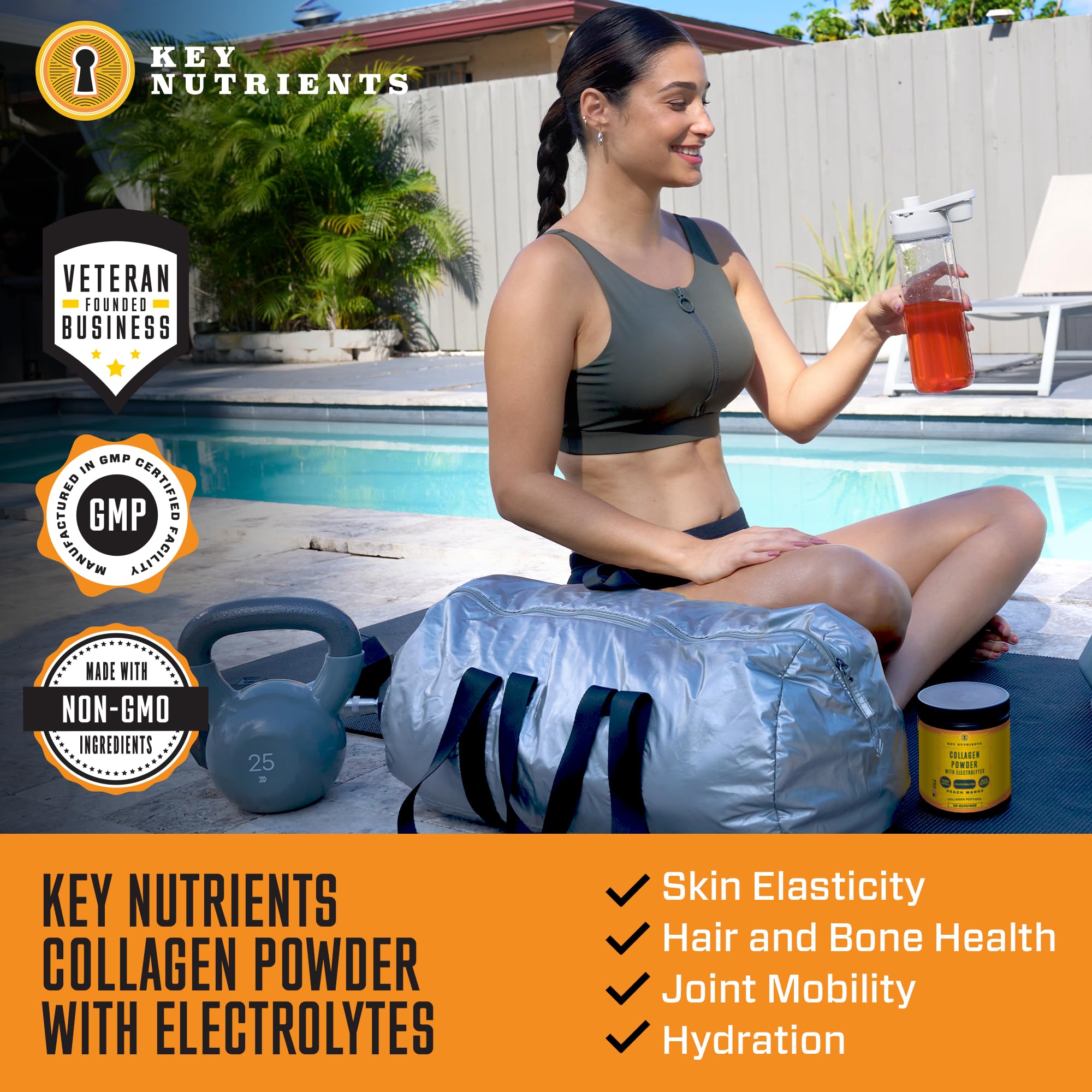 Collagen Peptides with Electrolytes Powder, Collagen Powder, Collagen Peptides Powder KEY NUTRIENTS Au supplements
