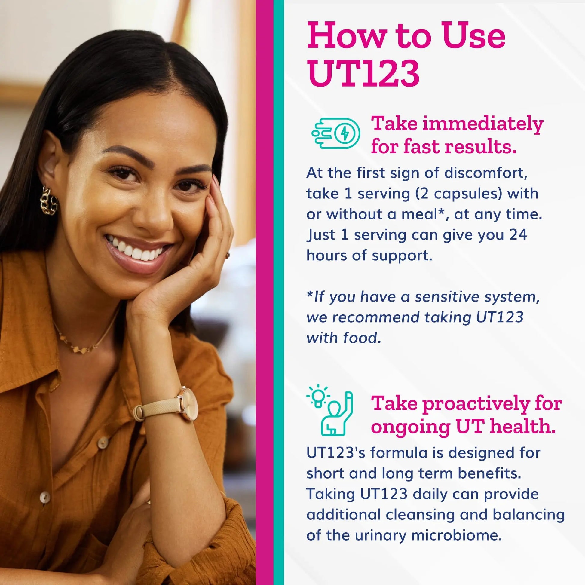 Just Thrive UT123 - Supports Urinary Tract Health for Women - Made with Cranberry, 60 Capsules Just Thrive Au supplements