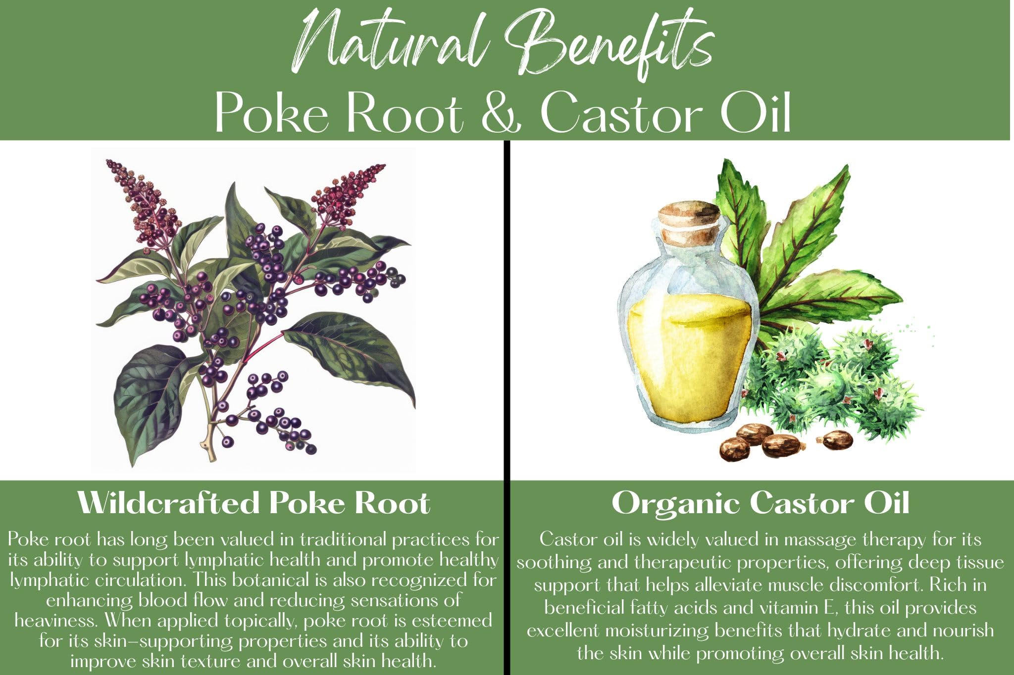 Organic Poke Root & Castor Oil Salve | Vegan Lymphatic Support | Enriched with Essential Oils | Cysts, Boils, Fibroids, Swollen Lymph Nodes, Breast & Joint (1oz, Frankincense) Living Farms Au supplements