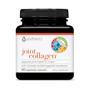 Youtheory Joint Collagen - Vegetarian Collagen Supplement with NEM Eggshell Membrane & Boswellia Extract - Dairy, Soy & Gluten Free - 60 Vegetarian Capsules Youtheory Au supplements