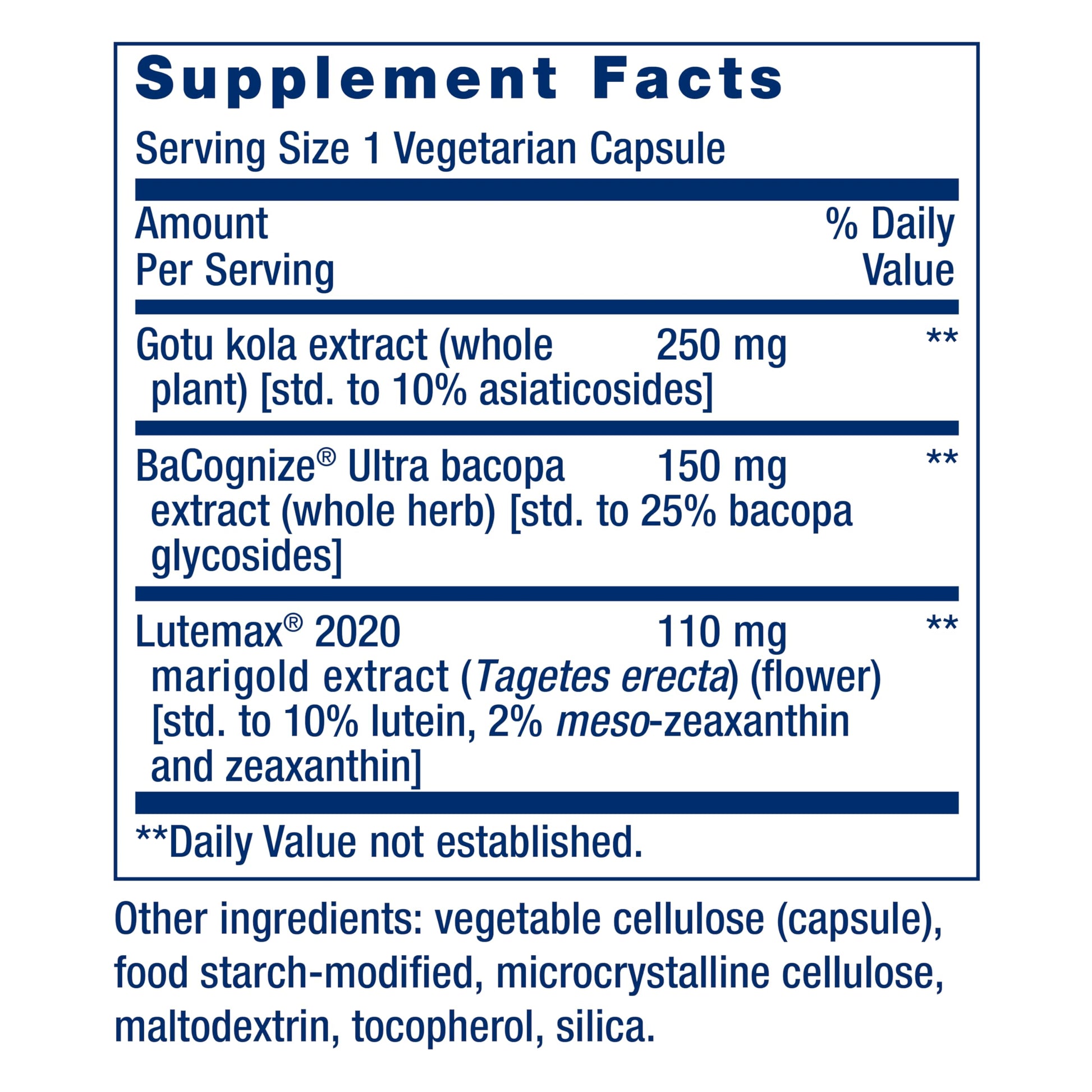 Life Extension Quick Brain Nootropic, Fast Thinking, Learning, Concentration, Lutein, zeaxanthin, gotu kola, bacopa, Gluten Free, Non-GMO, Vegetarian, 1 Daily, 30 Capsules, (Pack of 2) Life Extension Au supplements
