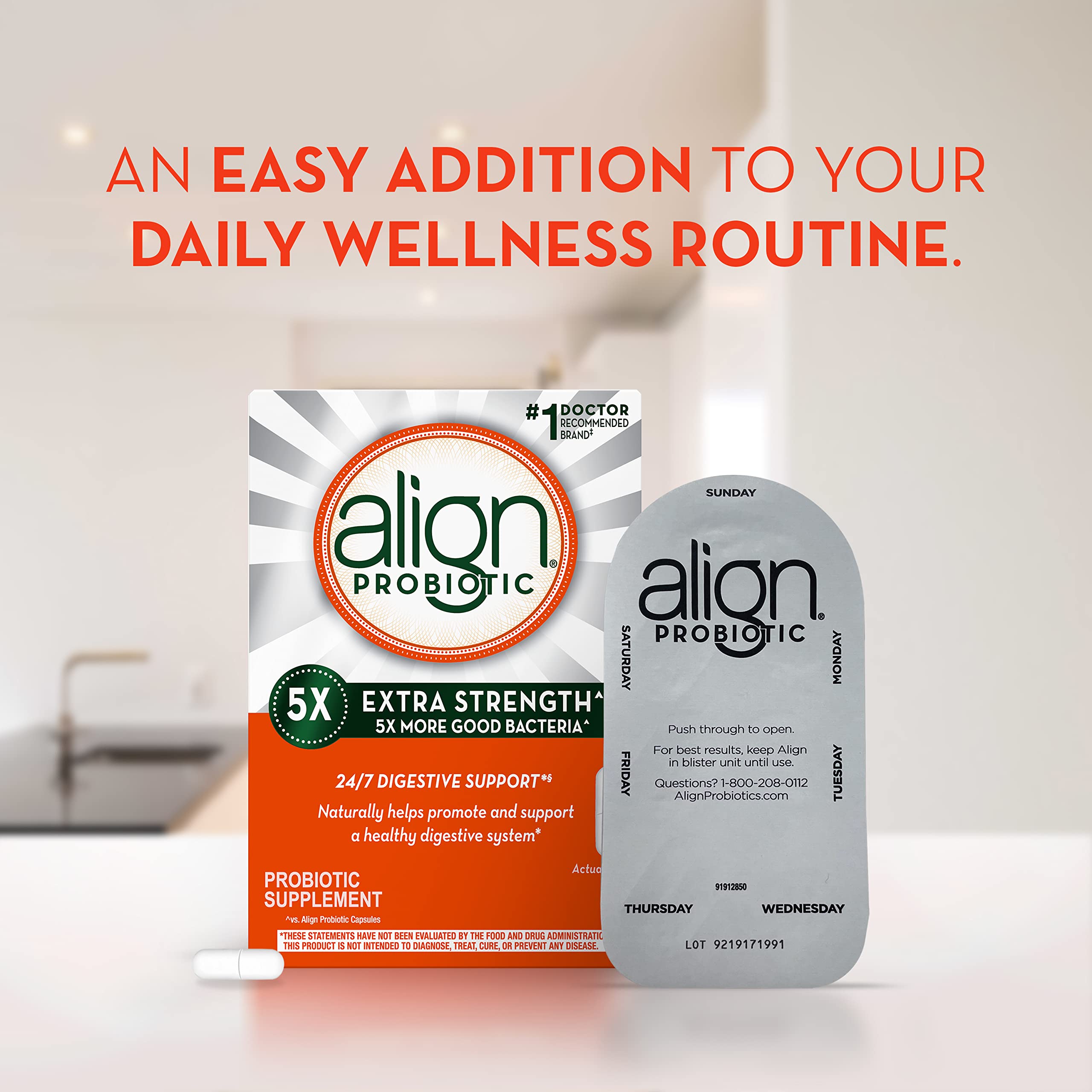 Align Probiotic Extra Strength, Probiotics for Women and Men, #1 Doctor Recommended Align Au supplements