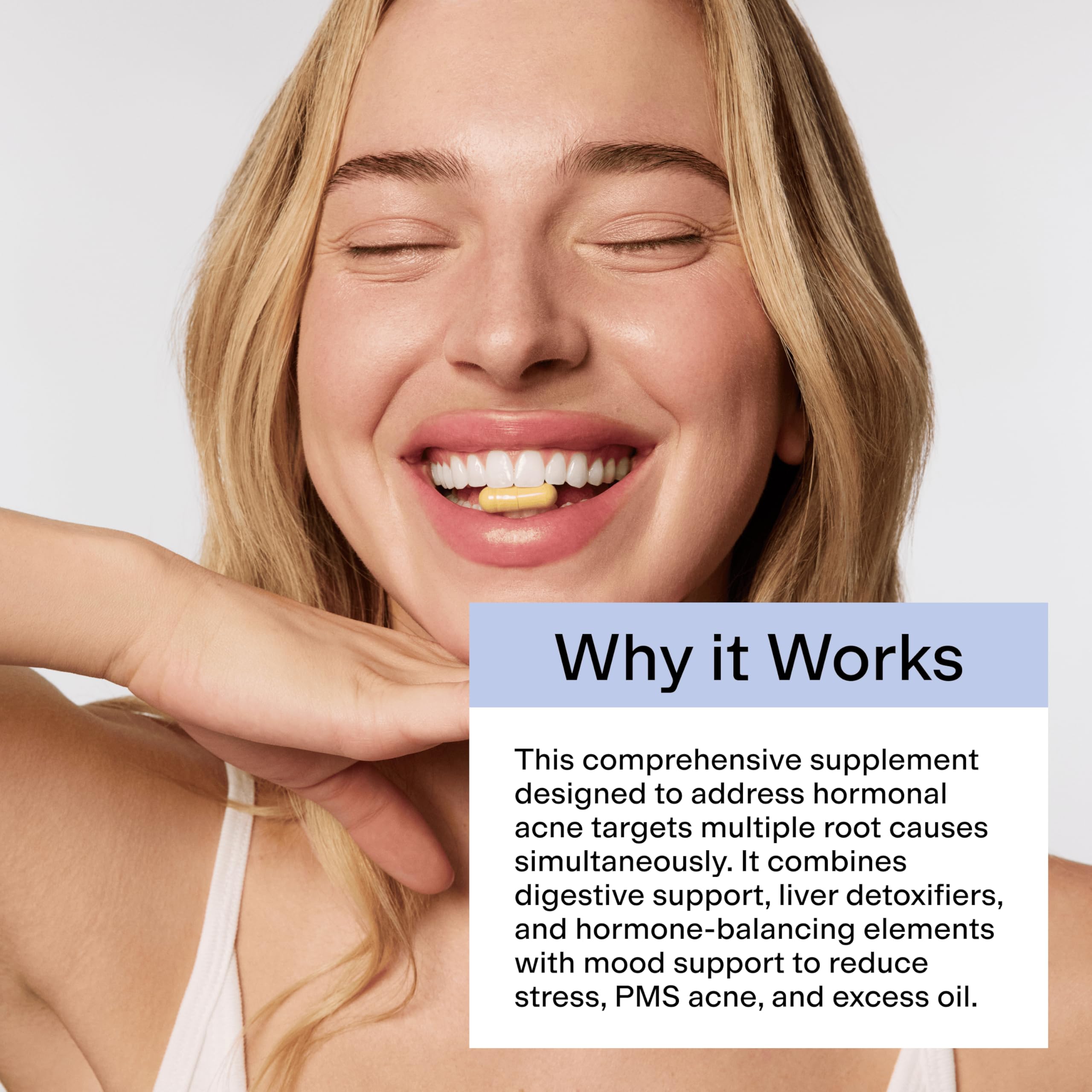 CLEARSTEM - MINDBODYSKIN Hormonal Acne Supplement (5-HTP) - Natural DIM Supplement - Skin Care Vitamins - Hormone Balance, Antioxidants - Gluten Free, Cruelty Free - 30 Servings, 90 Capsules CLEARSTEM Au supplements