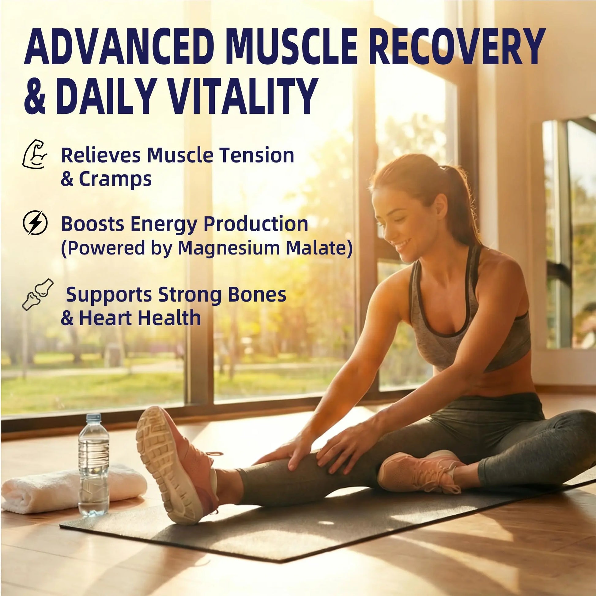 Magnesium Complex Supplement with 10 Forms of Elemental Magnesium, 1200 mg per Serving, Magnesium Glycinate, Citrate, Malate & Taurate, High Absorption Vegan Capsules, Non-GMO HiPlus Au supplements