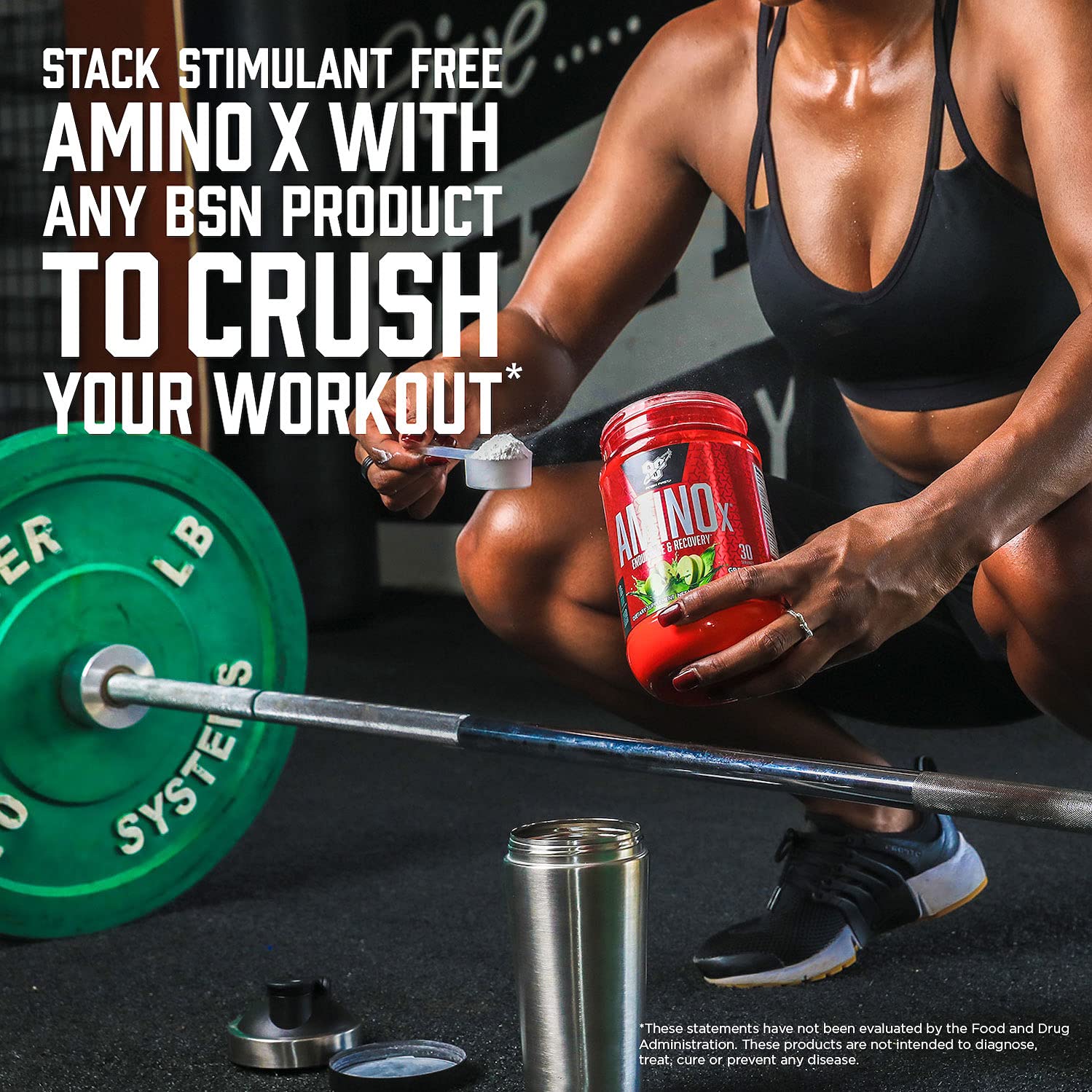 BSN Amino X Muscle Recovery & Endurance Powder with BCAAs, Intra Workout Support, 10 Grams of Amino Acids, Keto Friendly, Caffeine Free, Flavor: Fruit Punch, 30 servings (Packaging May Vary) BSN Au supplements