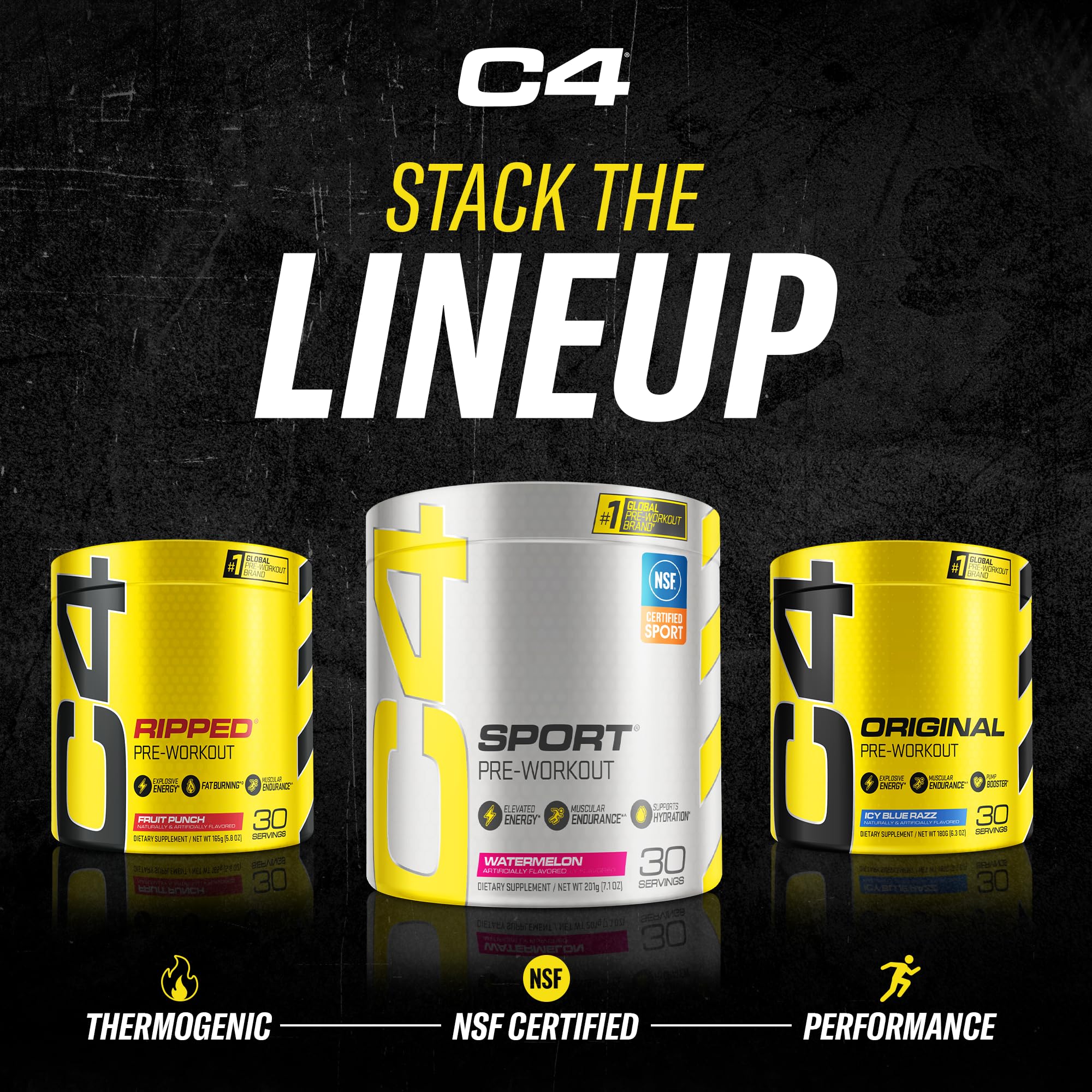 C4 Original Pre Workout Powder Fruit Punch - Vitamin C for Immune Support - Sugar Free Cellucor Au supplements