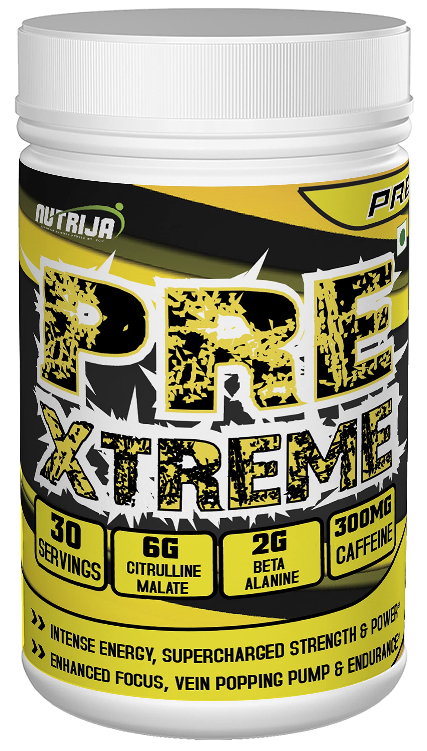 NutriJa Pre Xtreme - Pre Workout Supplement - 30 Servings (Tangy Orange) NutriJa Au supplements