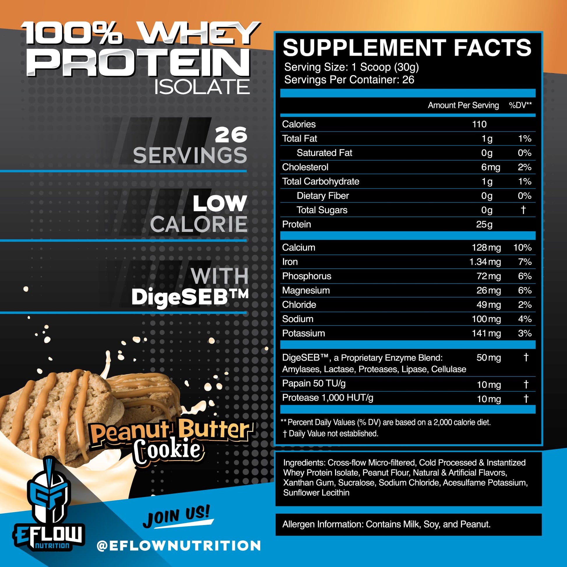 eFlow Nutrition 100% Whey Protein Isolate - Lactose-Free Digestive Enzymes Added eFlow Nutrition Au supplements