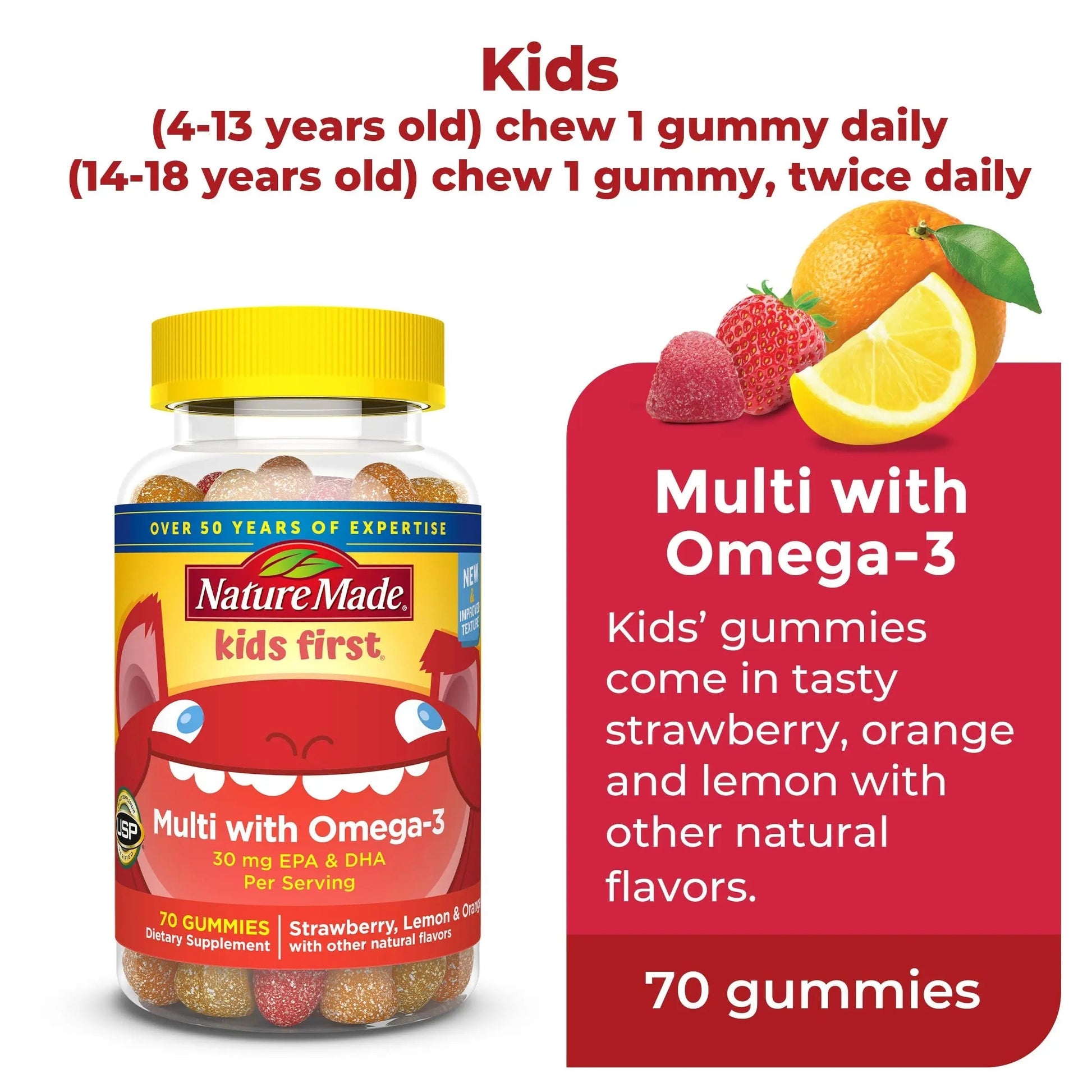 Nature Made Adult & Kids Multivitamin Gummies Combo Pack, Multis with Vitamin C, Vitamin D3, B Vitamins, Zinc, Omega 3 Fish Oil & More Nature Made Au supplements