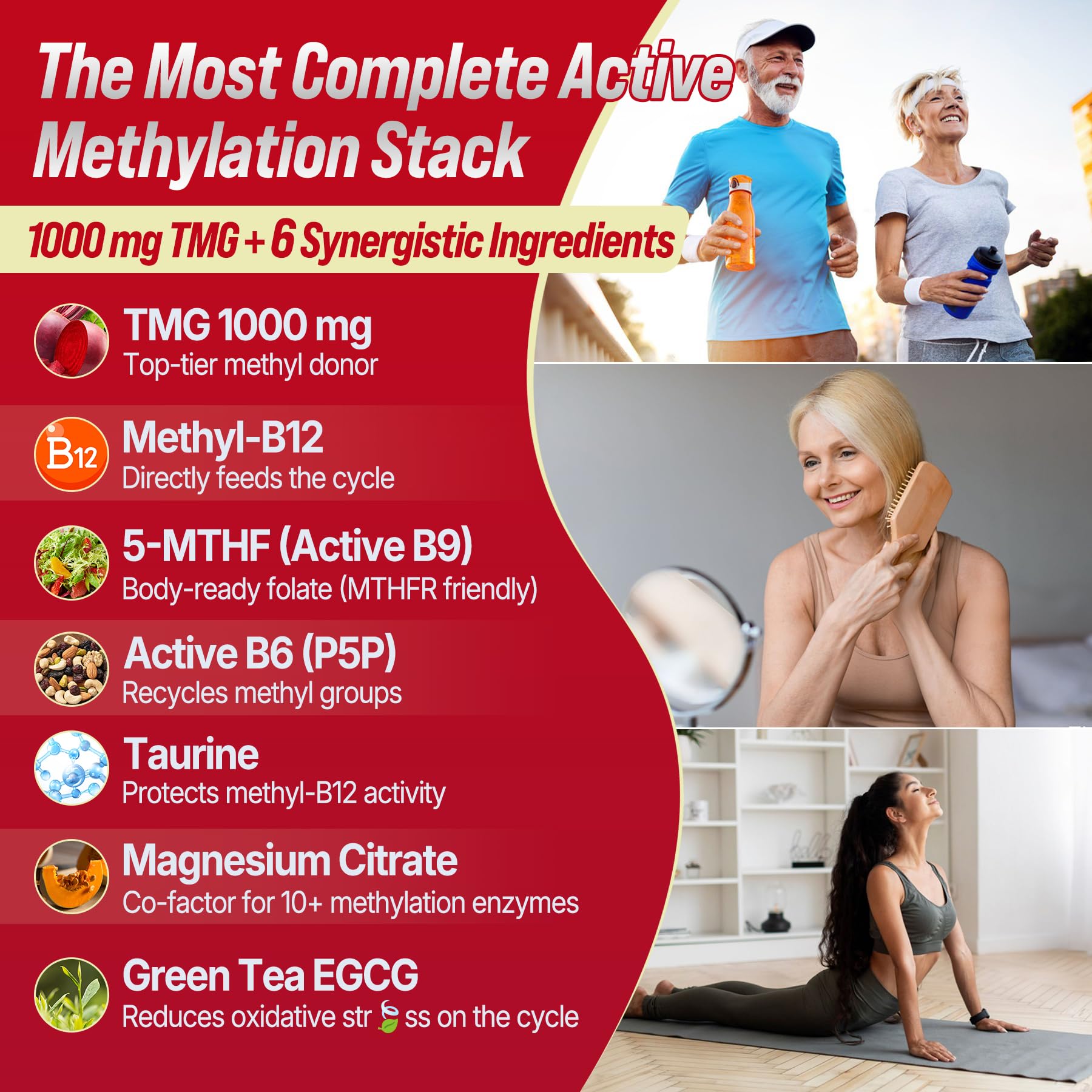 2Pack TMG Gummies 1000mg Betaine Anhydrous + Methylated Multivitamin & B Complex Methylated(Methylfolate B12 B6), Magnesium, Taurine - Essential Trimethylglycine for Homocysteine Levels, Brain, Energy Nextdia Au supplements