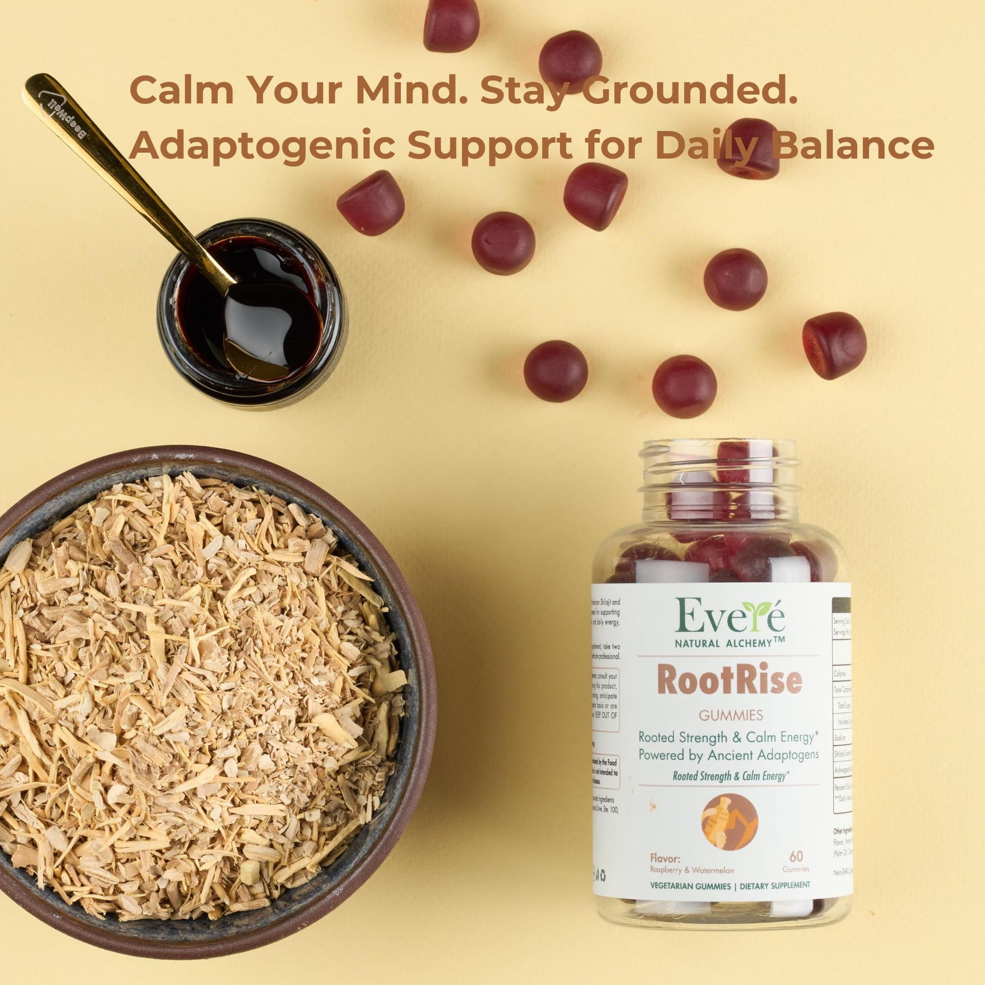 The EverÉ Natural Alchemy Evere RootRise Gummies - Shilajit + Ashwagandha Gummies The EverÉ Natural Alchemy Au supplements