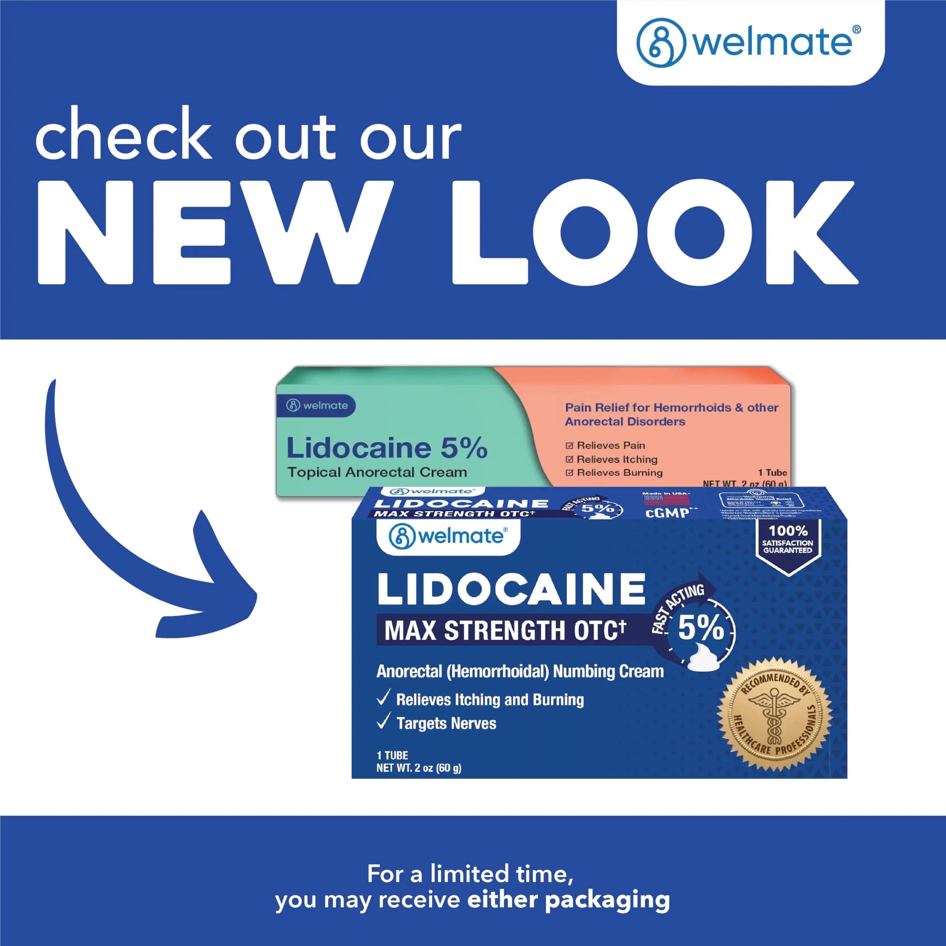 WELMATE 5% Lidocaine Cream for Hemorrhoids – Fast-Acting Lidocaine Numbing Cream & Topical Analgesic Cream for Anorectal Itch Relief, Unscented, Child Resistant Packaging 2 oz (60g) WELMATE Au supplements