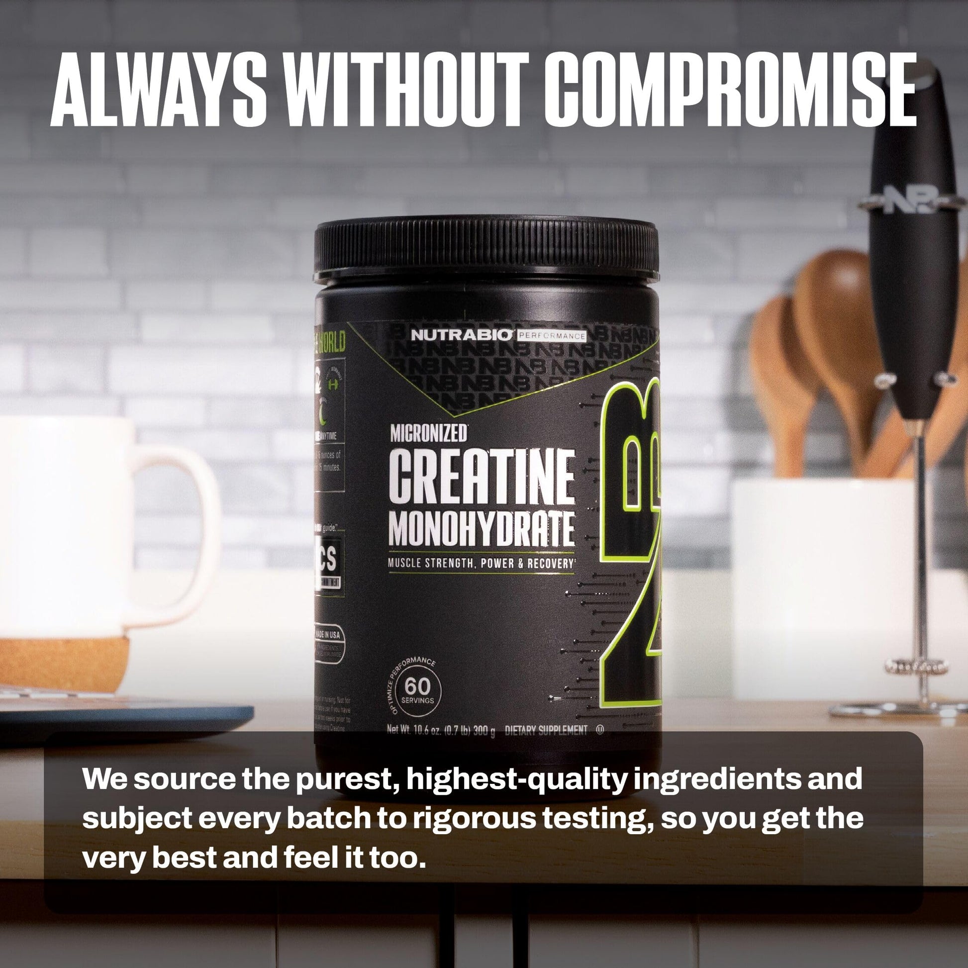 NutraBio Pure Micronized Creatine Monohydrate Powder Supplement, Unflavored, (300 g) - Supports Bulk Muscle Energy, Recovery, and Strength - HPLC Tested Creatine Powder Supplement for Men and Women NutraBio Au supplements