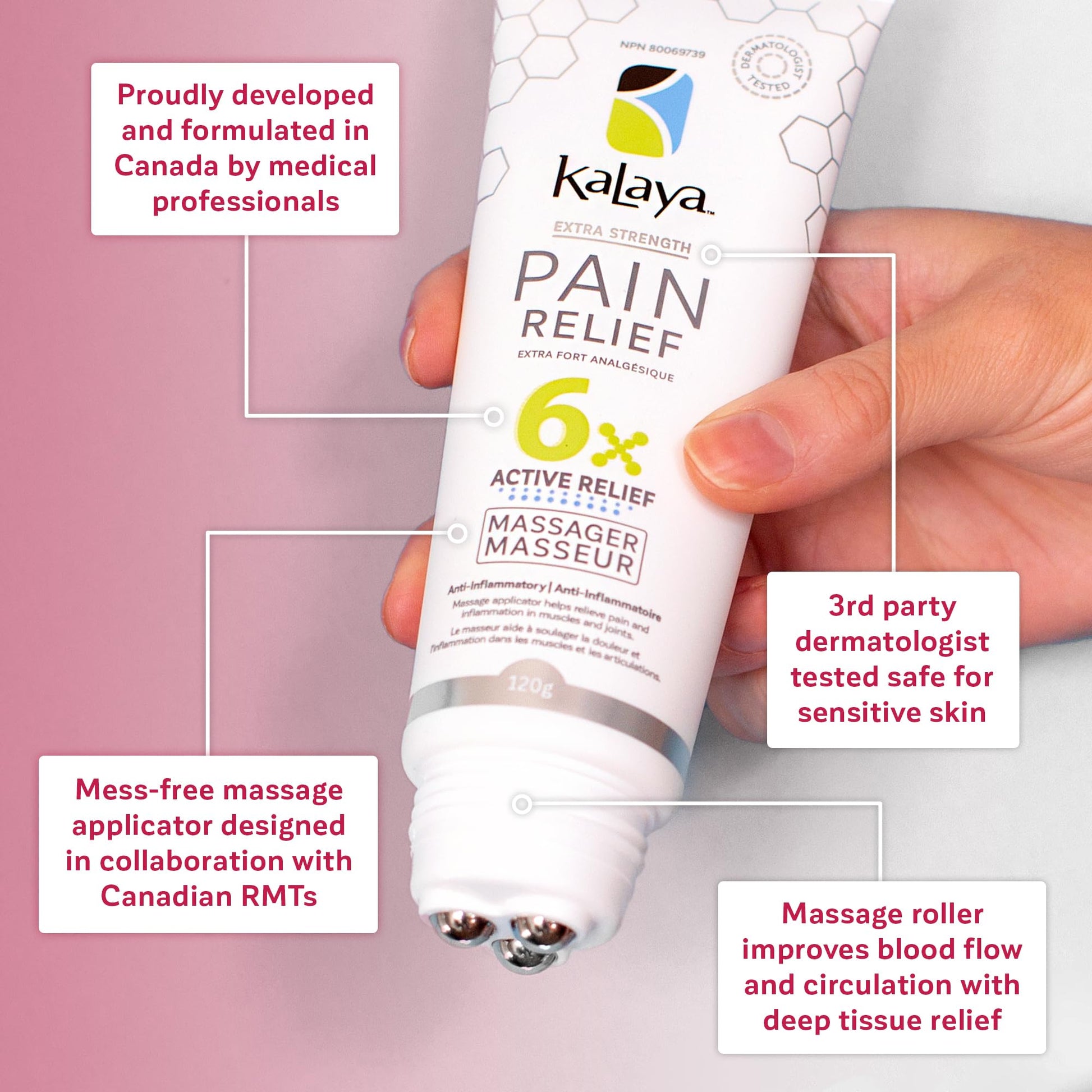 Kalaya 6X Pain Relief Arnica Cream with Massager and Active Pain Relief Spray for Joint & Muscle Pain Kalaya Naturals Au supplements