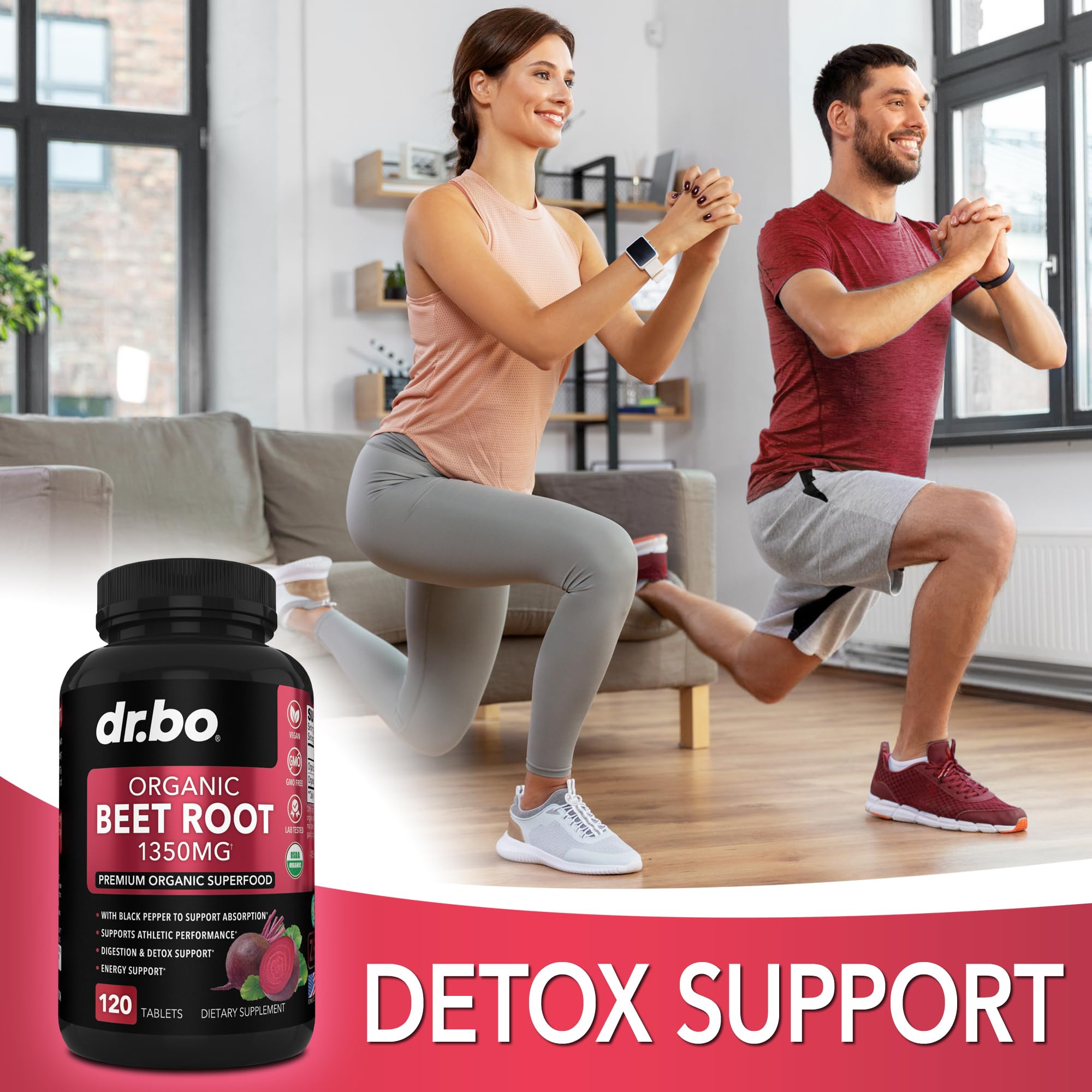 Organic Beet Root Capsules Supplements - 1350mg Beetroot Powder Extract Pills, Organic DR. BO Au supplements