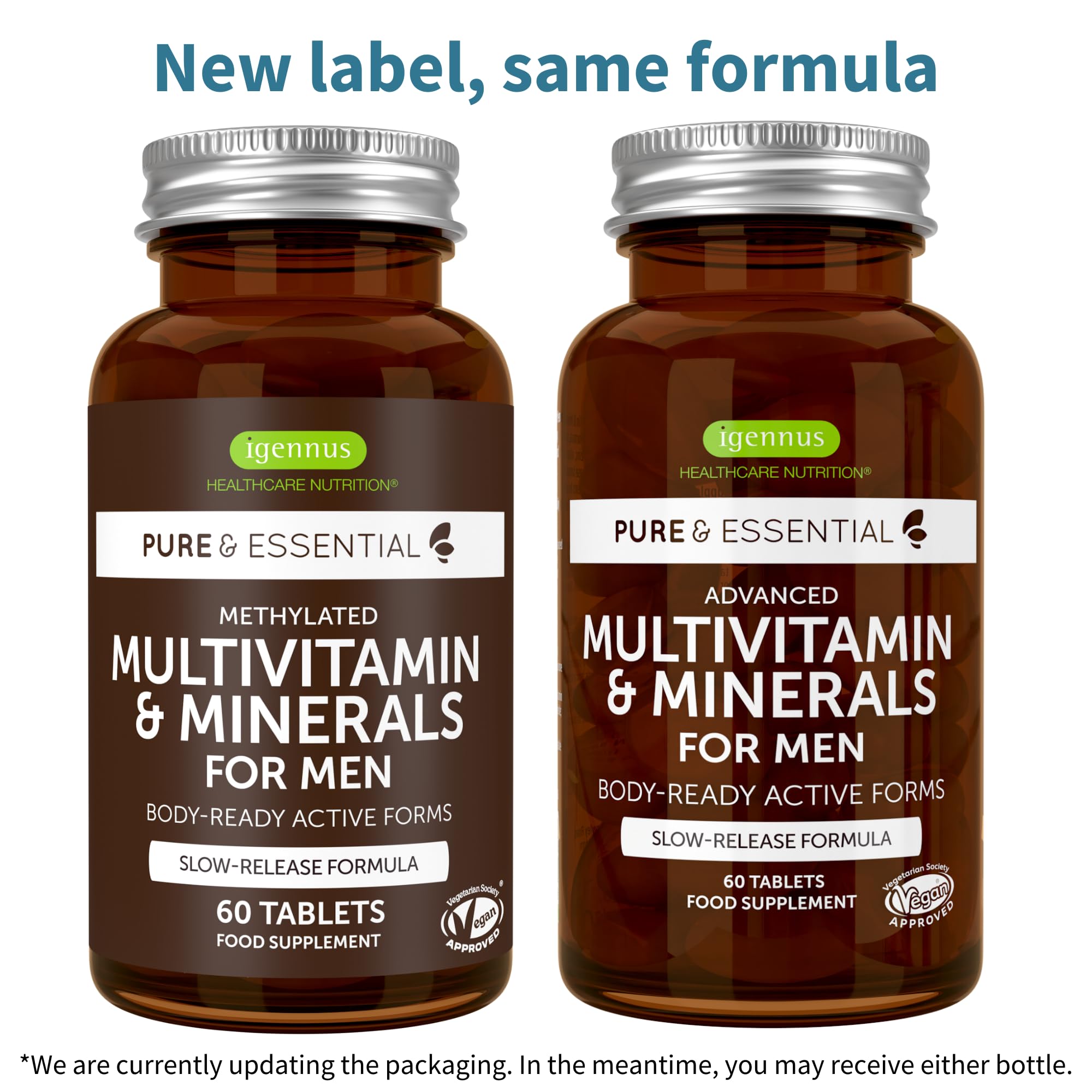 Igennus Methylated Men's Multivitamin with 22 Actives, All-Day Nutrient Delivery, Pure & Clean, Methylfolate & Methylcobalamin Igennus Healthcare Nutrition Au supplements