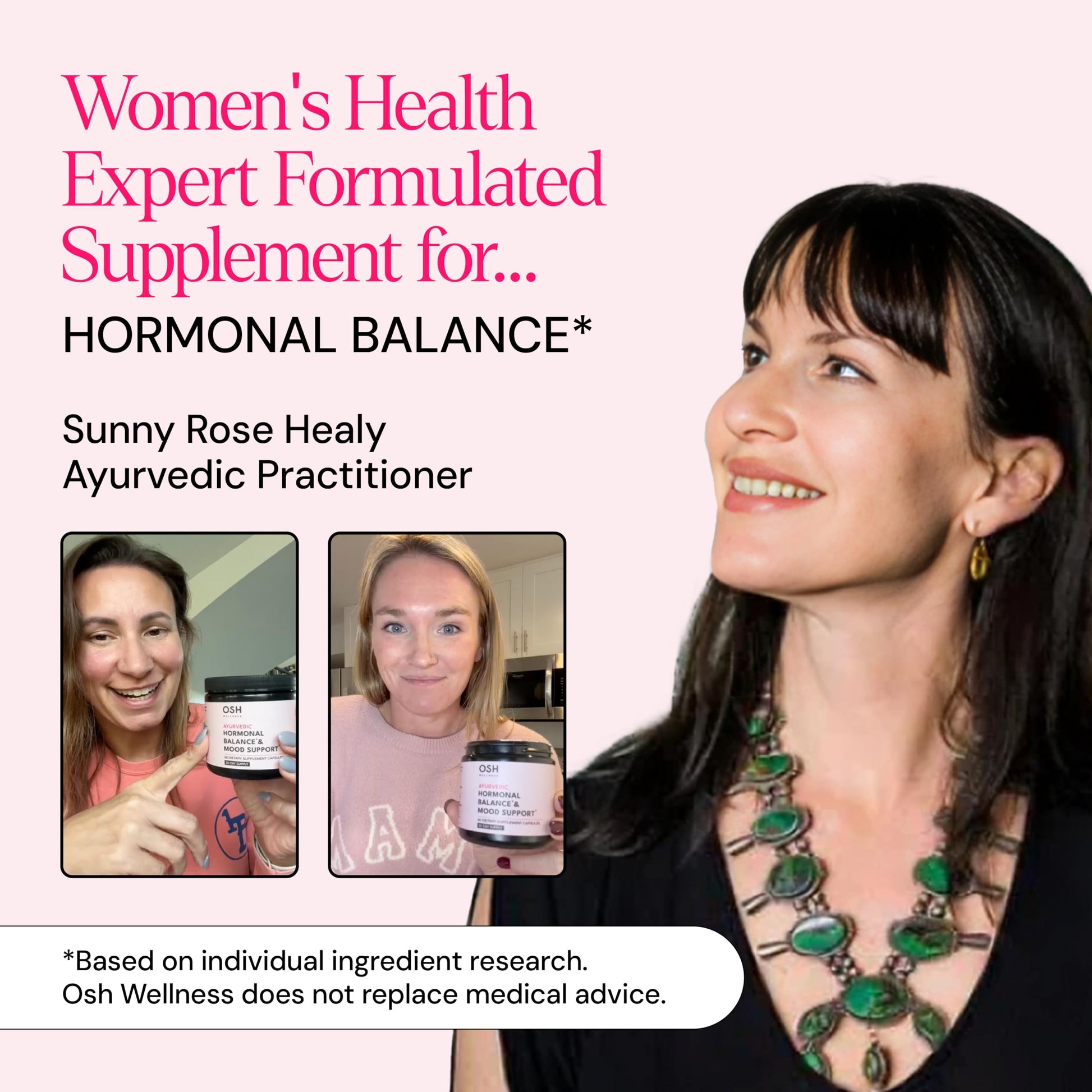 Ayurvedic Hormone Balance for Women | Cortisol Reducer | Mood, Energy, & Sleep Support | Regulates Estrogen | Stress Relief | Ashwagandha, Rhodiola, & Shatavari | Made in USA | 60 Ct. - OSH Wellness Freshly Moms Au supplements