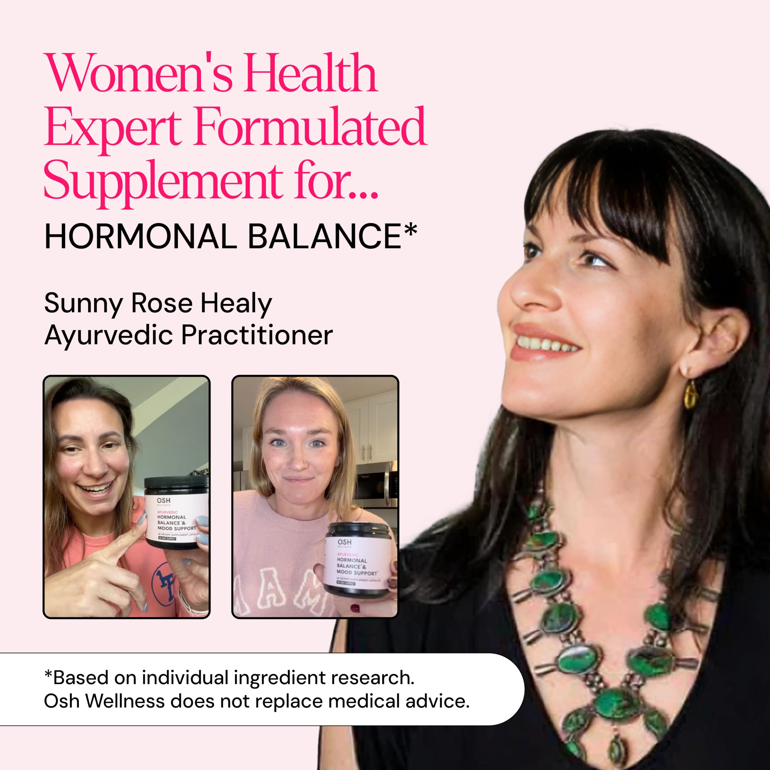 Ayurvedic Hormone Balance for Women | Cortisol Reducer | Mood, Energy, & Sleep Support | Regulates Estrogen | Stress Relief | Ashwagandha, Rhodiola, & Shatavari | Made in USA | 60 Ct. - OSH Wellness Freshly Moms Au supplements
