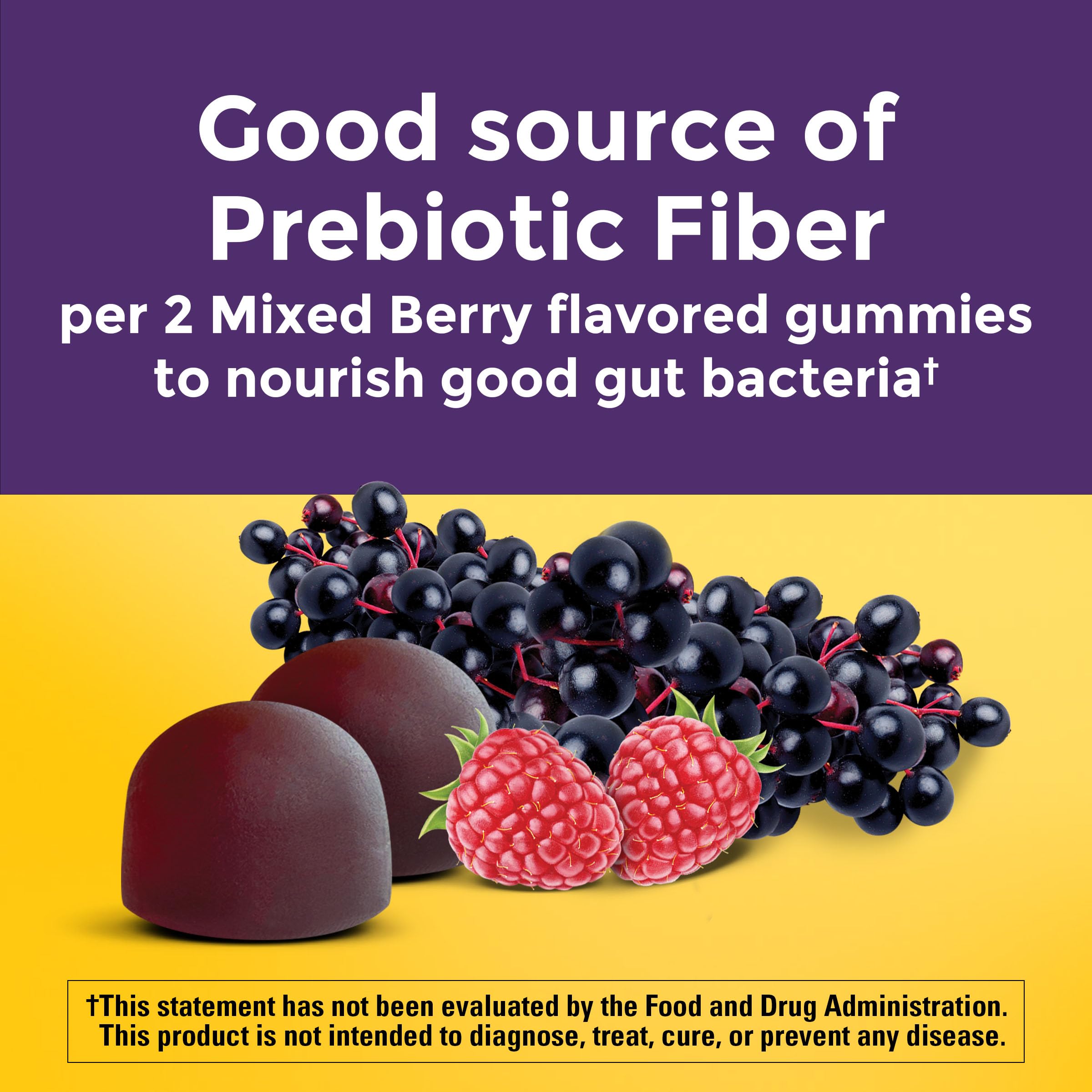 Nature Made Probiotic + Prebiotic Fiber Gummies for Daily Gut Health, Fiber Supplement with Probiotics for Digestive Health Support, 50 Gummies, 25 Day Supply Nature Made Au supplements
