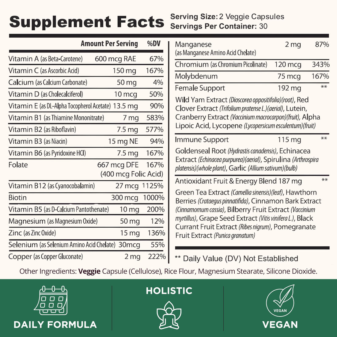 TODICAMP Melanin-Rich Physiology Women's Wellness Formula with 37 Active Ingredients - Daily Multivitamin for Women Hormone Balance, Energy Vitamins for Women, Biotin Supplement for Hair Skin & Nails TODICAMP Au supplements