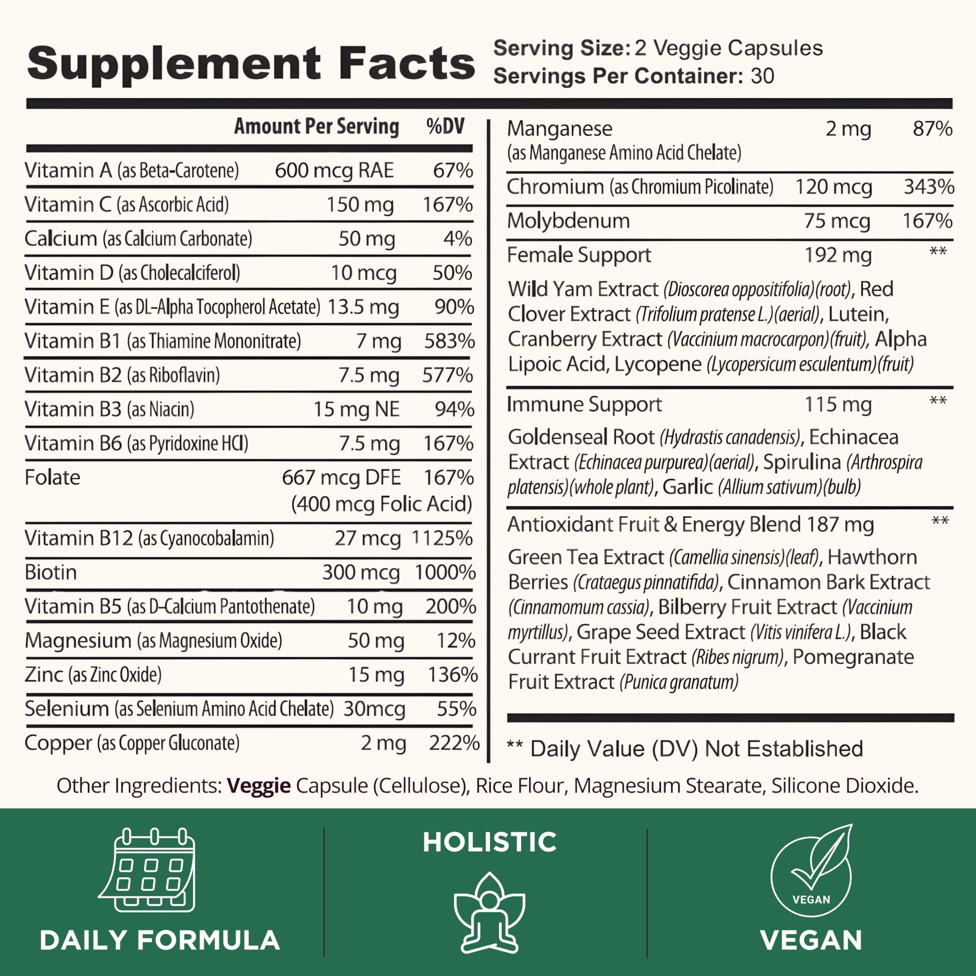 TODICAMP Melanin-Rich Physiology Women's Wellness Formula with 37 Active Ingredients - Daily Multivitamin for Women Hormone Balance, Energy Vitamins for Women, Biotin Supplement for Hair Skin & Nails TODICAMP Au supplements
