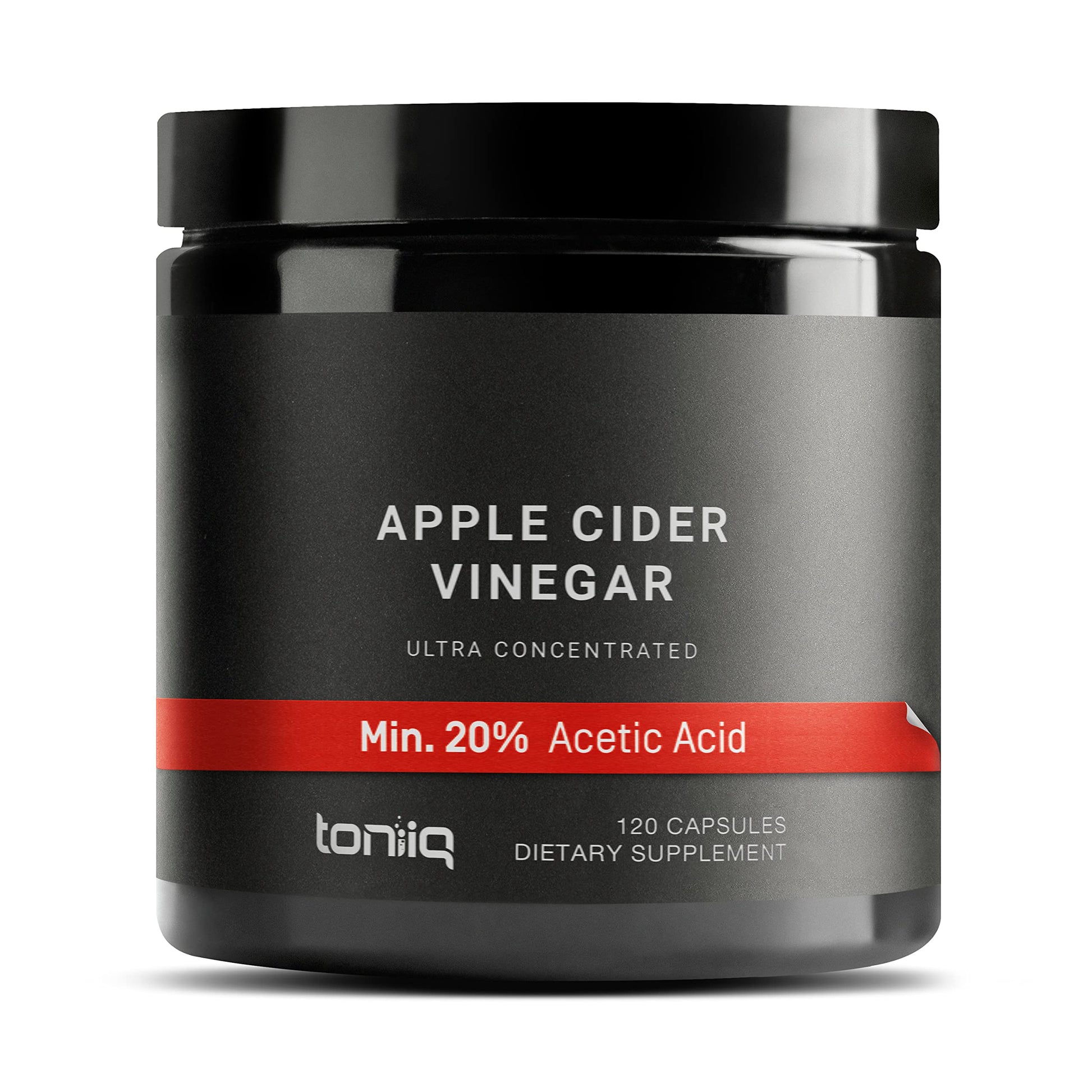 Toniiq 20% Acetic Acid Ultra High Strength Non-GMO Apple Cider Vinegar Capsules Toniiq Au supplements