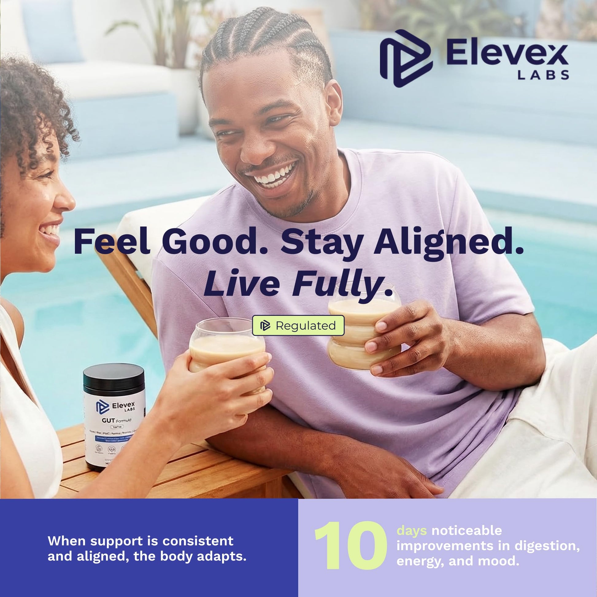 Elevex Labs Gut Health Supplement Powder – Digestive Health Formula with Colostrum, Tributyrin & PHGG Prebiotics for Gut Health, Gut Lining, Gut-Brain & Bloating Relief for Women & Men – 30 Servings Elevex Labs Au supplements