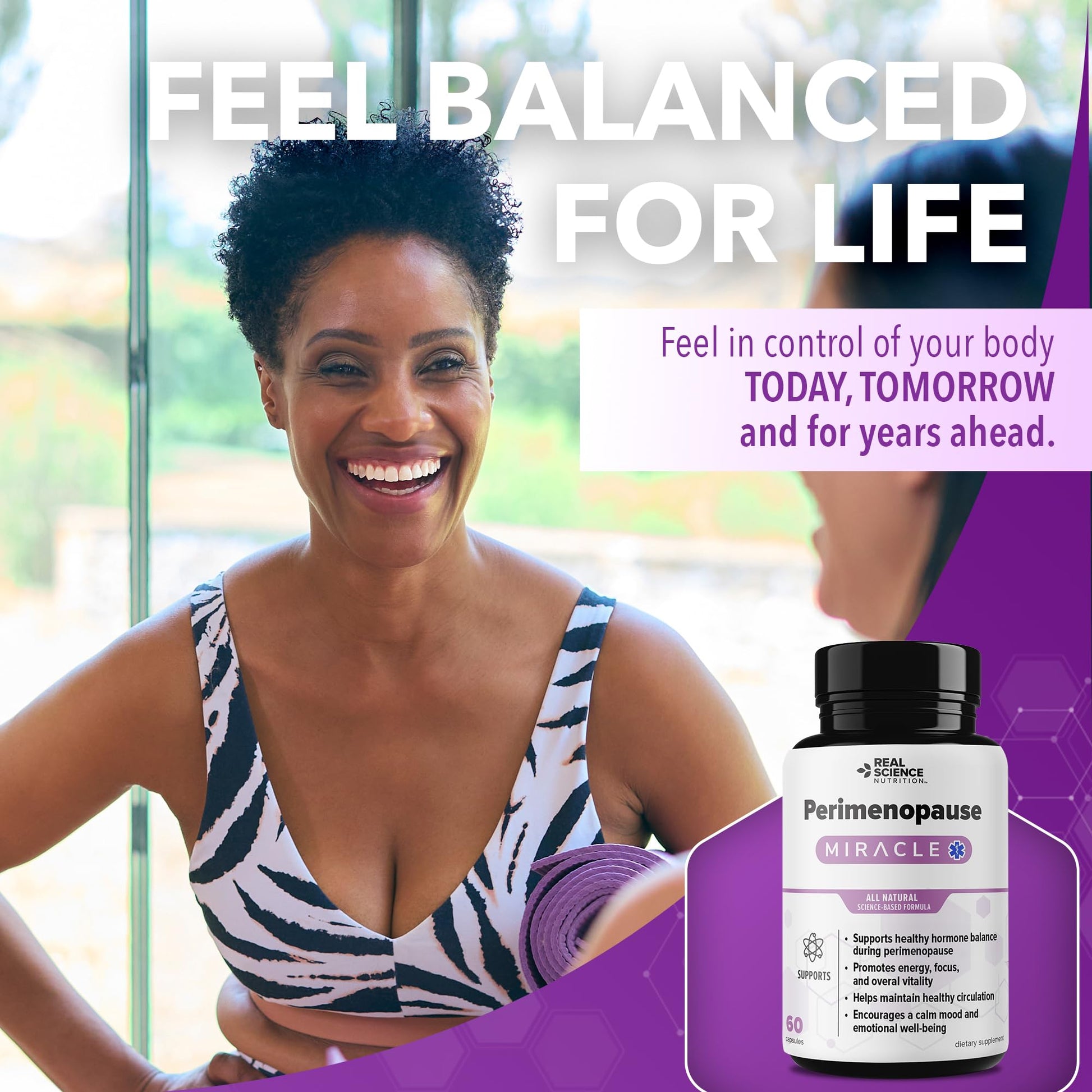 Real Science Perimenopause Supplements for Women for Hormone Balance & Energy Support – Nitric Oxide Formula with Vinitrox, GABA & Essential Vitamins for Hot Flashes, Mood & Energy – 60 Caps Real Science Nutrition Au supplements