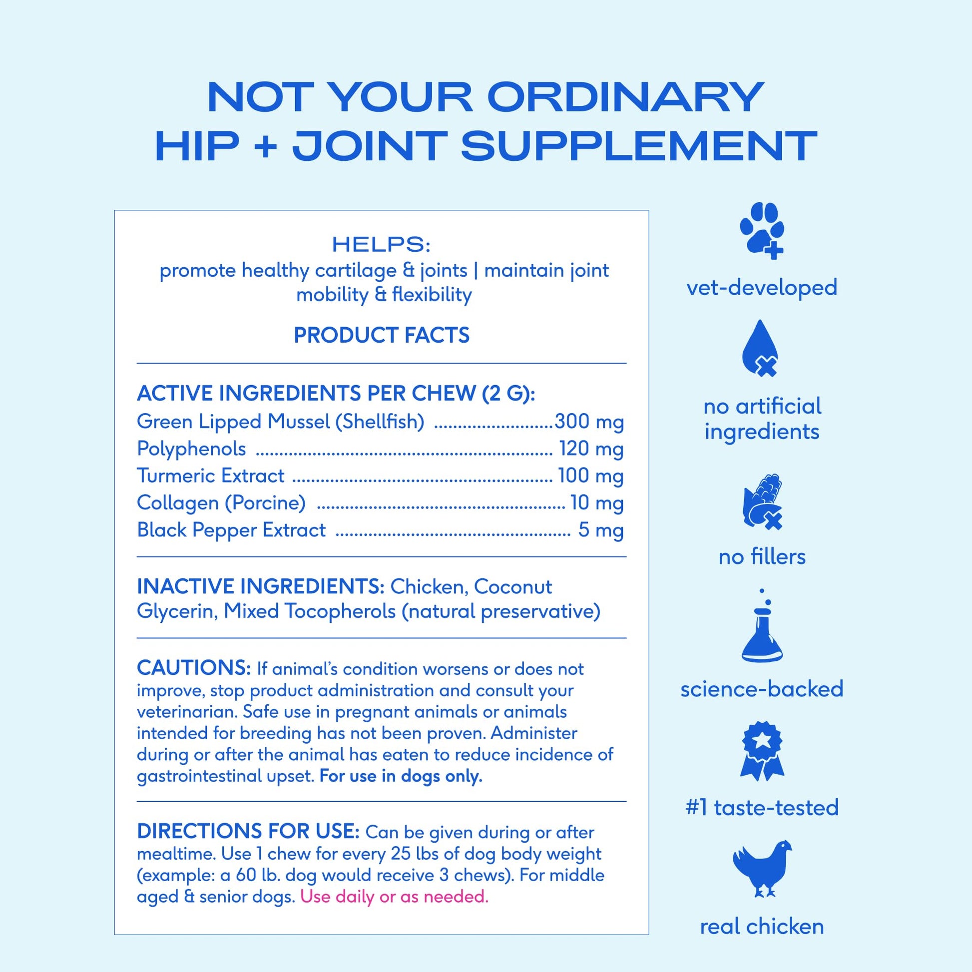 Native Pet Inflammatory Care - Pain Relief for Dogs - Green-Lipped Mussel, Turmeric & Collagen for Dogs - Hip and Joint Supplement Supports Healthy Inflammatory Response & Joint Comfort - 60 Chews Native Pet Au supplements