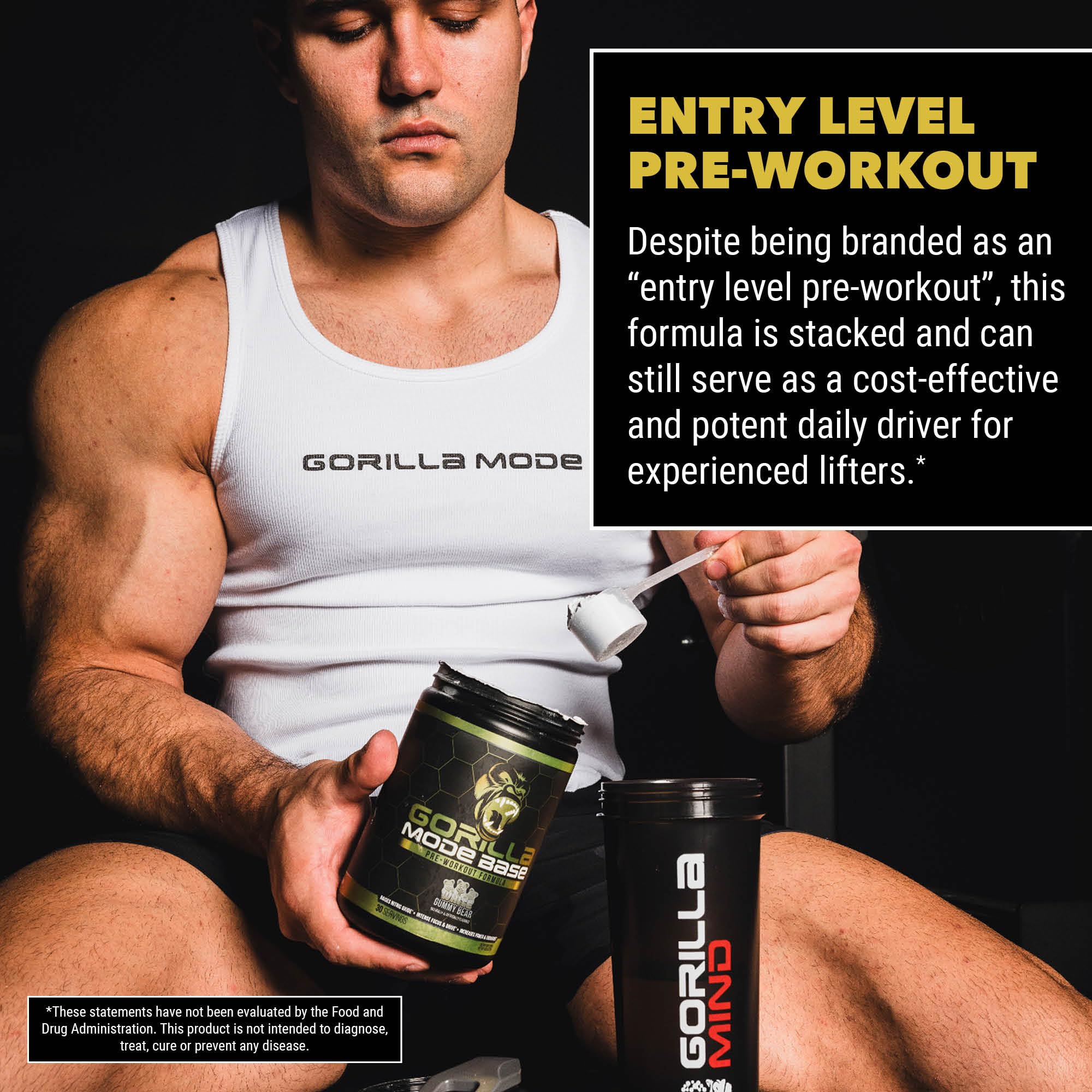 Gorilla Mode Base Pre Workout - Raises Nitric Oxide · Intense Focus & Drive · Endurance Gorilla Mind Au supplements