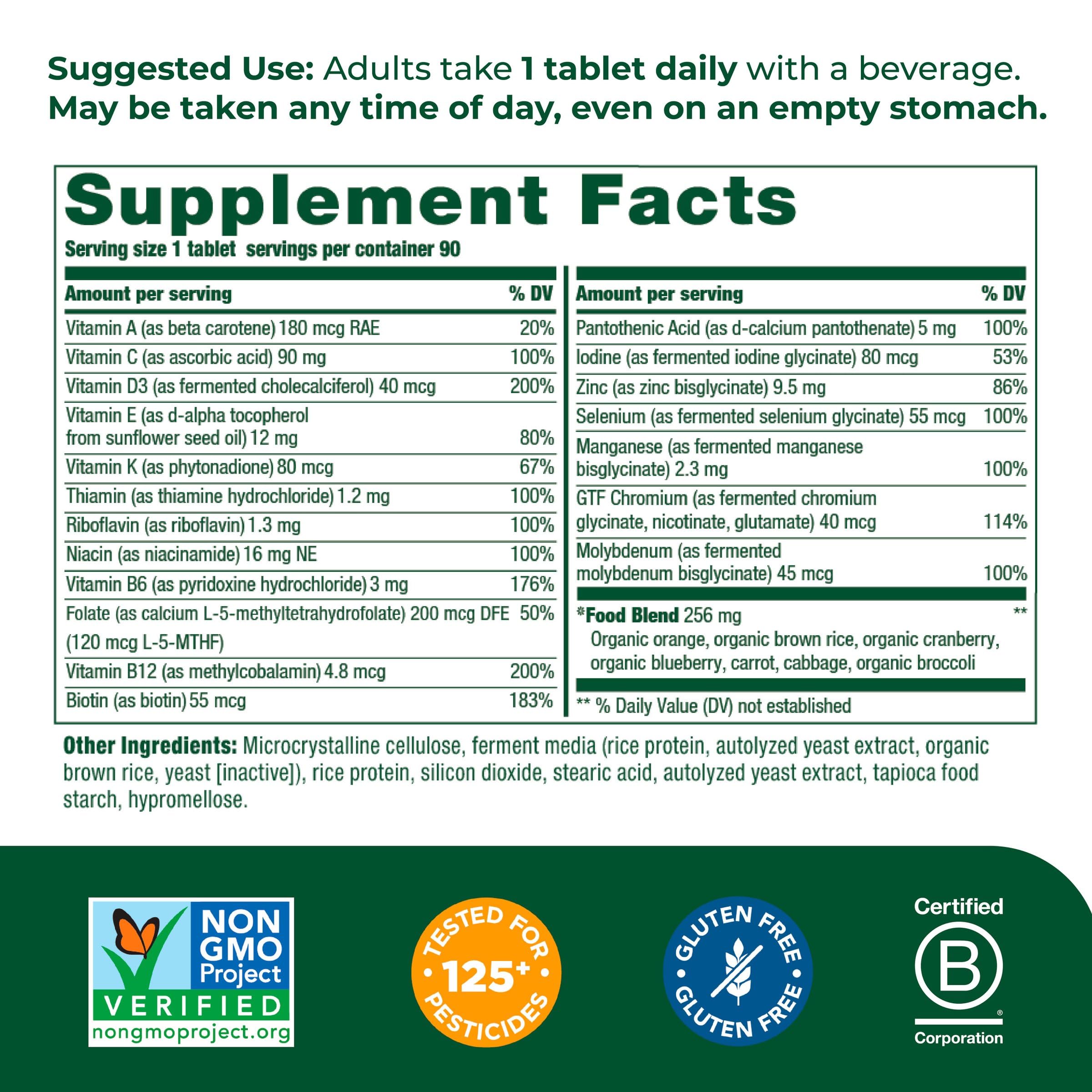 MegaFood Women's 55+ One Daily Multivitamin for Women with Vitamin A, Vitamin C MegaFood Au supplements